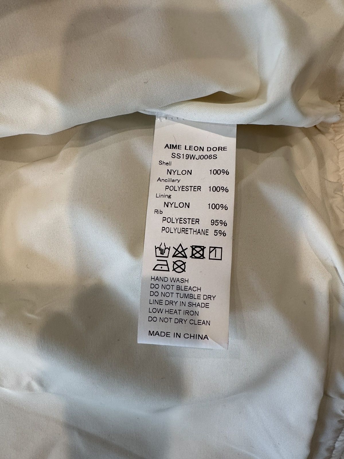 Aime Leon Dore aime leon dore Light Nylon Sailing Jacket Ivory Off white Size US L / EU 52-54 / 3 - 9 Thumbnail