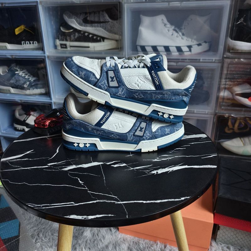 Louis Vuitton Louis Vuitton Denim Low-Top Fashion Sneakers -2508 Size US 8 / EU 41 - 8 Thumbnail