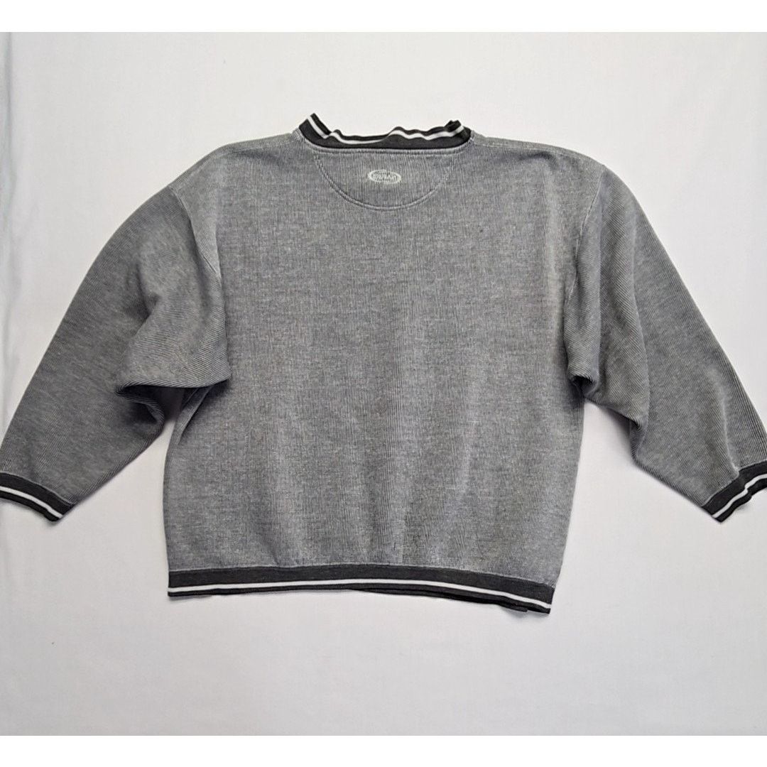 Vintage Vintage Kahneeta Sweatshirt Striped Gray Embroidered XL Size US XL / EU 56 / 4 - 9 Thumbnail