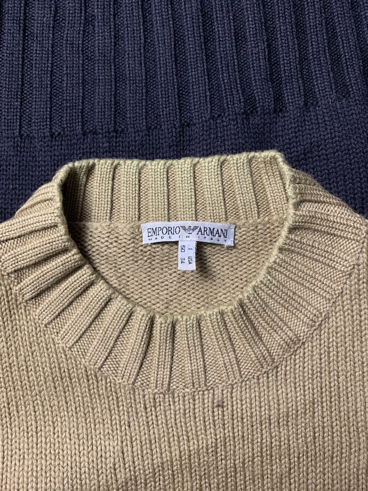 Emporio Armani 1990s Emporio Armani Logo Knitwear Size US L / EU 52-54 / 3 - 5 Thumbnail