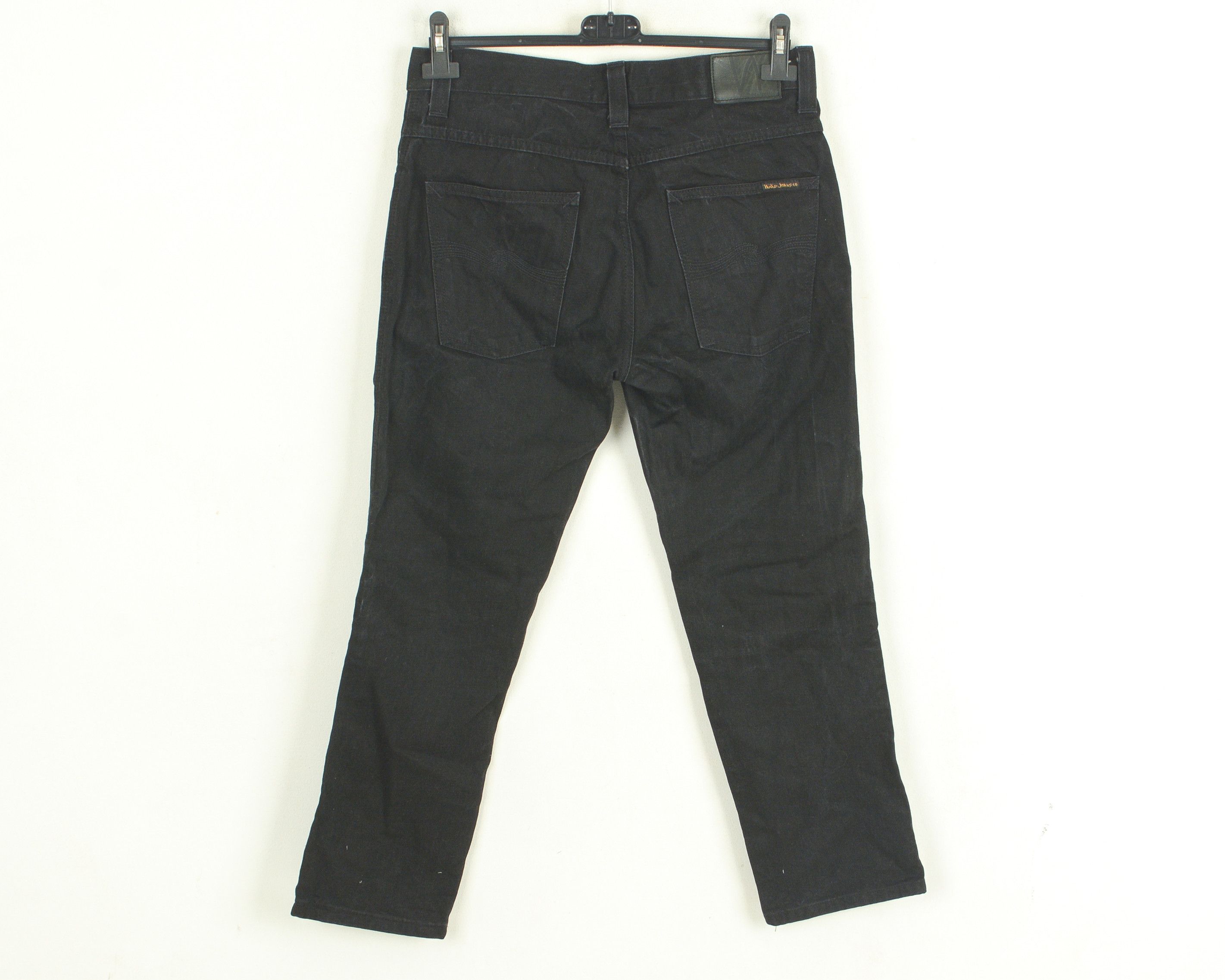 Nudie Jeans Slim Jim Black Twill W32 Slim Straight Fit Denim Dry Reg Size US 32 / EU 48 - 4 Thumbnail