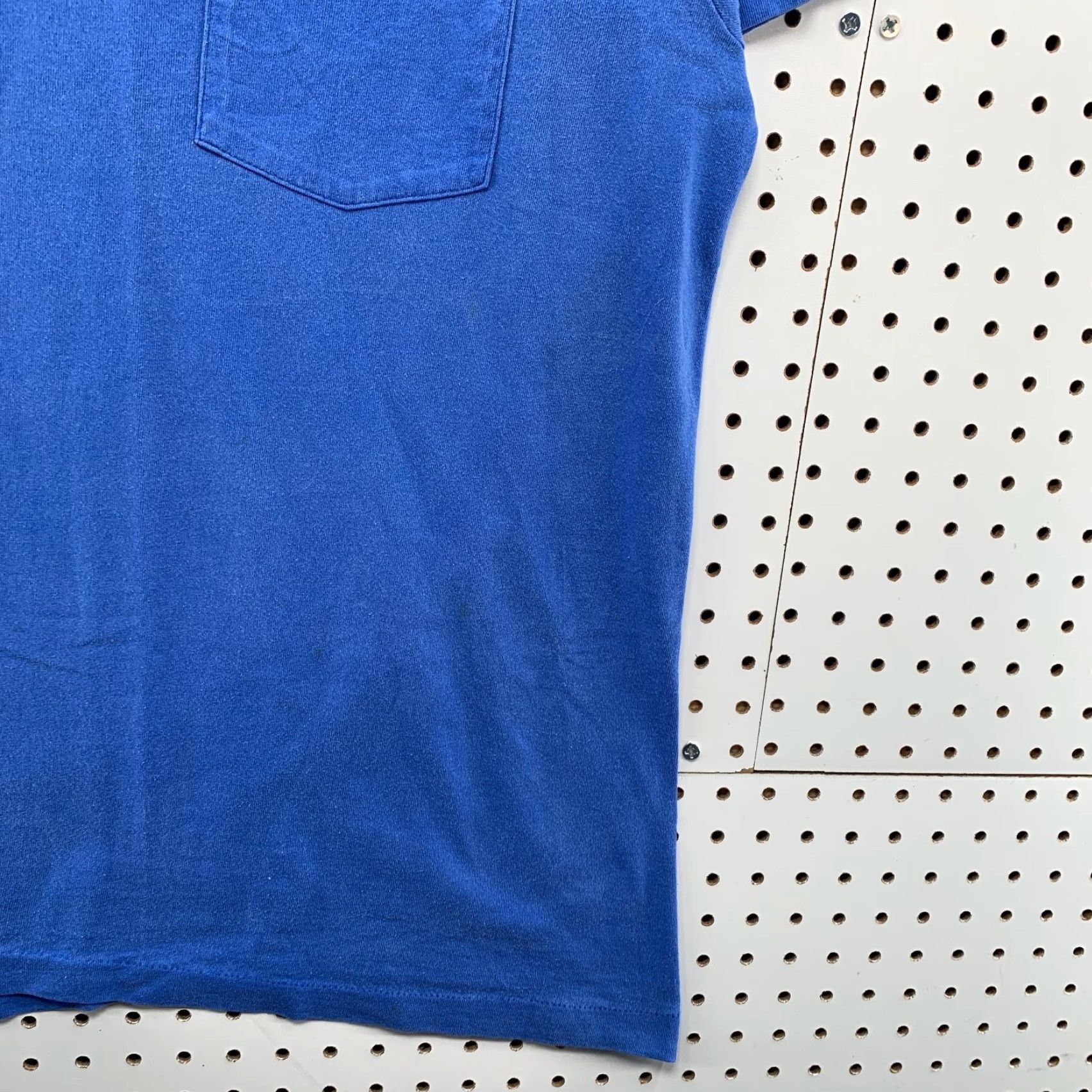 Fruit Of The Loom VINTAGE Fruit of the Loom Pocket T-Shirt Mens XL Blue Single Stitch Made USA Size US XL / EU 56 / 4 - 7 Thumbnail