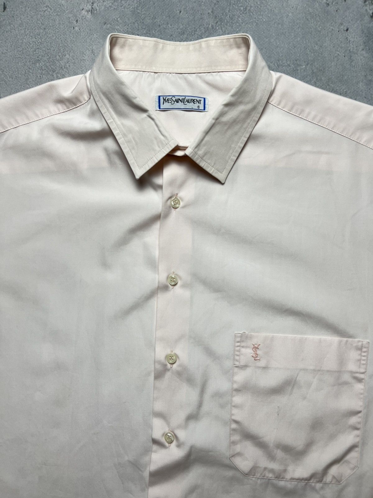 Yves Saint Laurent YSL Shirt Cotton Yves Saint Laurent Summer Shirtsleeve 90s Size US XXL / EU 58 / 5 - 7 Thumbnail