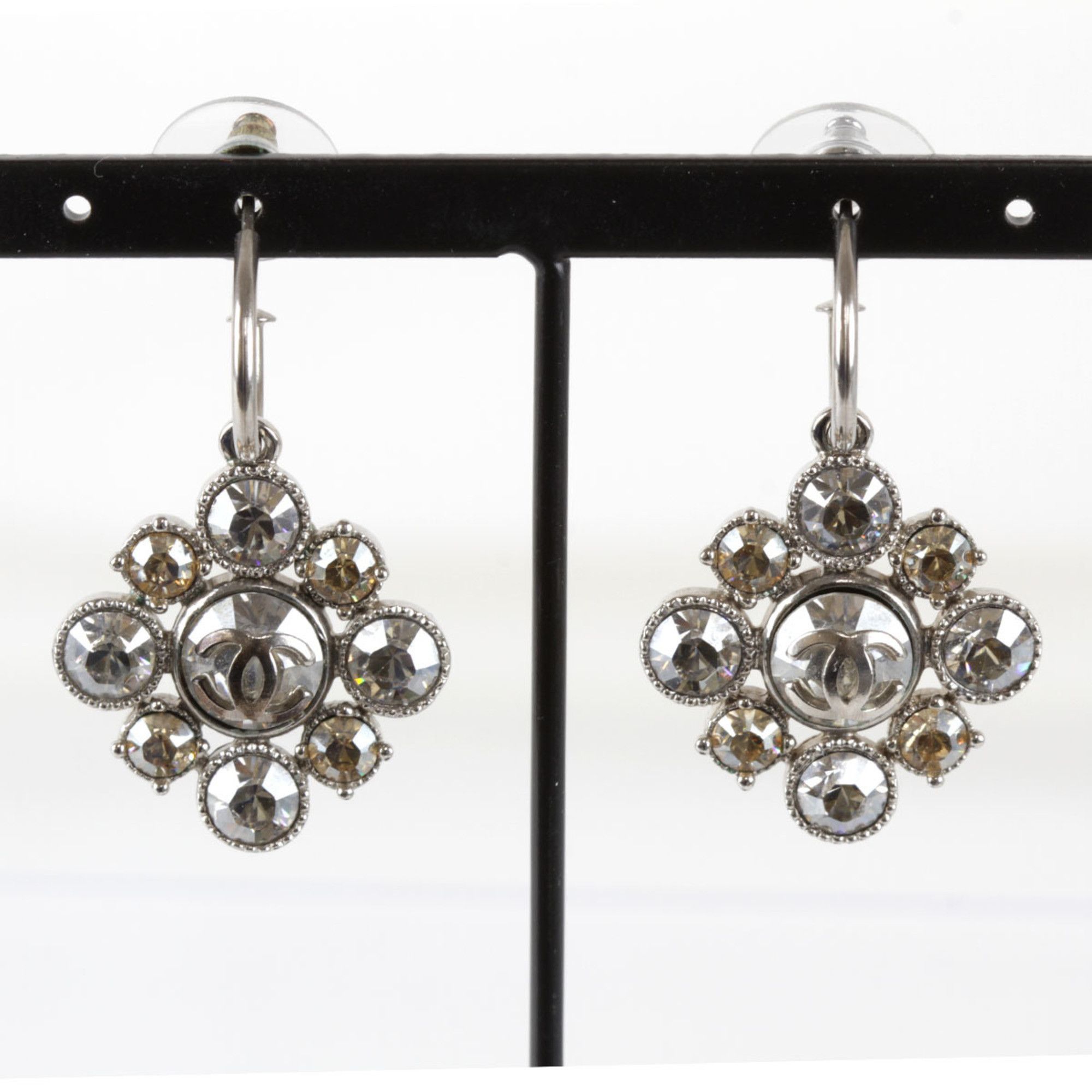 image of Chanel Cruise Line Earrings Metal in Silver, Women's