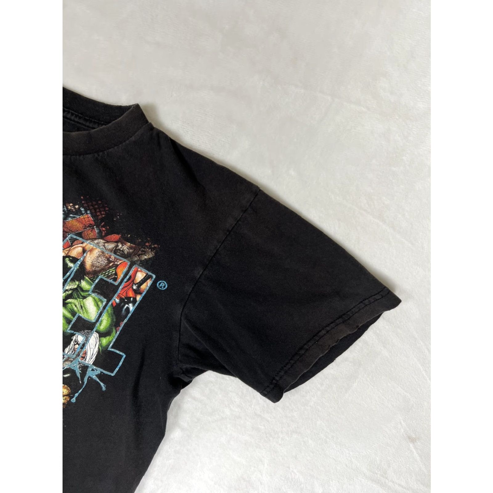 Vintage VINTAGE Marvel T-Shirt Men Black Size M/L Civil War Heroes Graphic Print Shirt Size US M / EU 48-50 / 2 - 5 Thumbnail