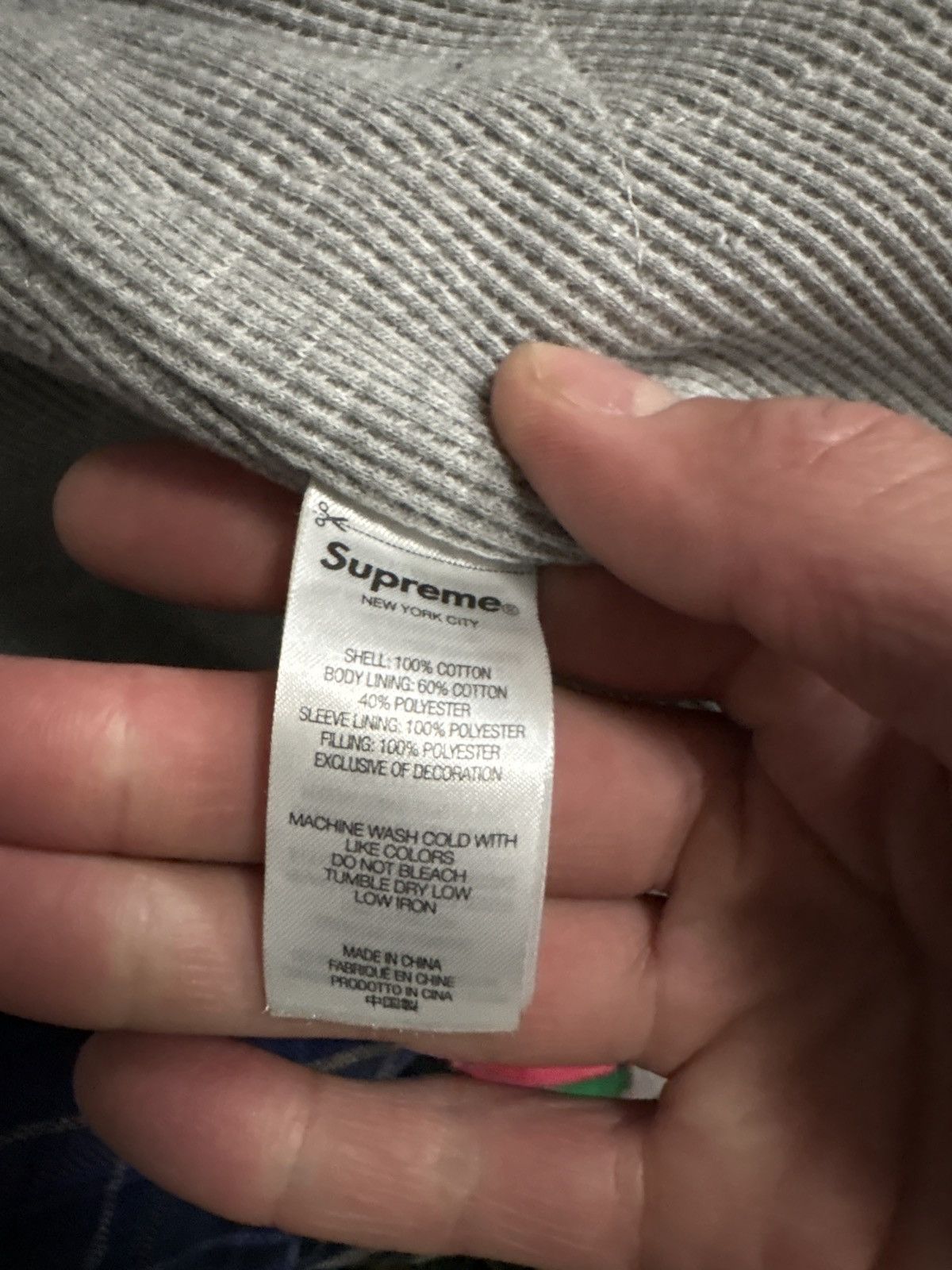 Supreme Supreme lined thermal flannel zip XL blue Size US XL / EU 56 / 4 - 3 Thumbnail