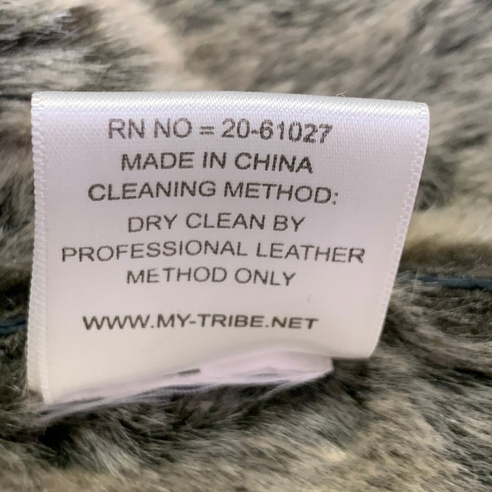 Other TRIBES Size L Black Grey Leather Faux Fur Open Front Vest Size L / US 10 / IT 46 - 7 Thumbnail