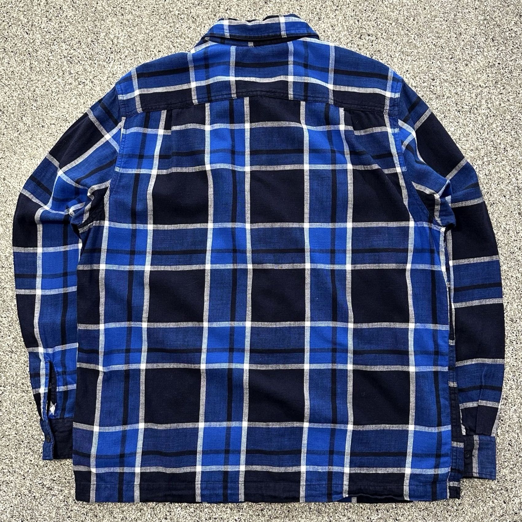American Eagle Outfitters VINTAGE American Eagle Outfitters Flannel Shirt Mens L AE Long Sleeve Button-Down Plaid Blue Light Size US L / EU 52-54 / 3 - 7 Thumbnail