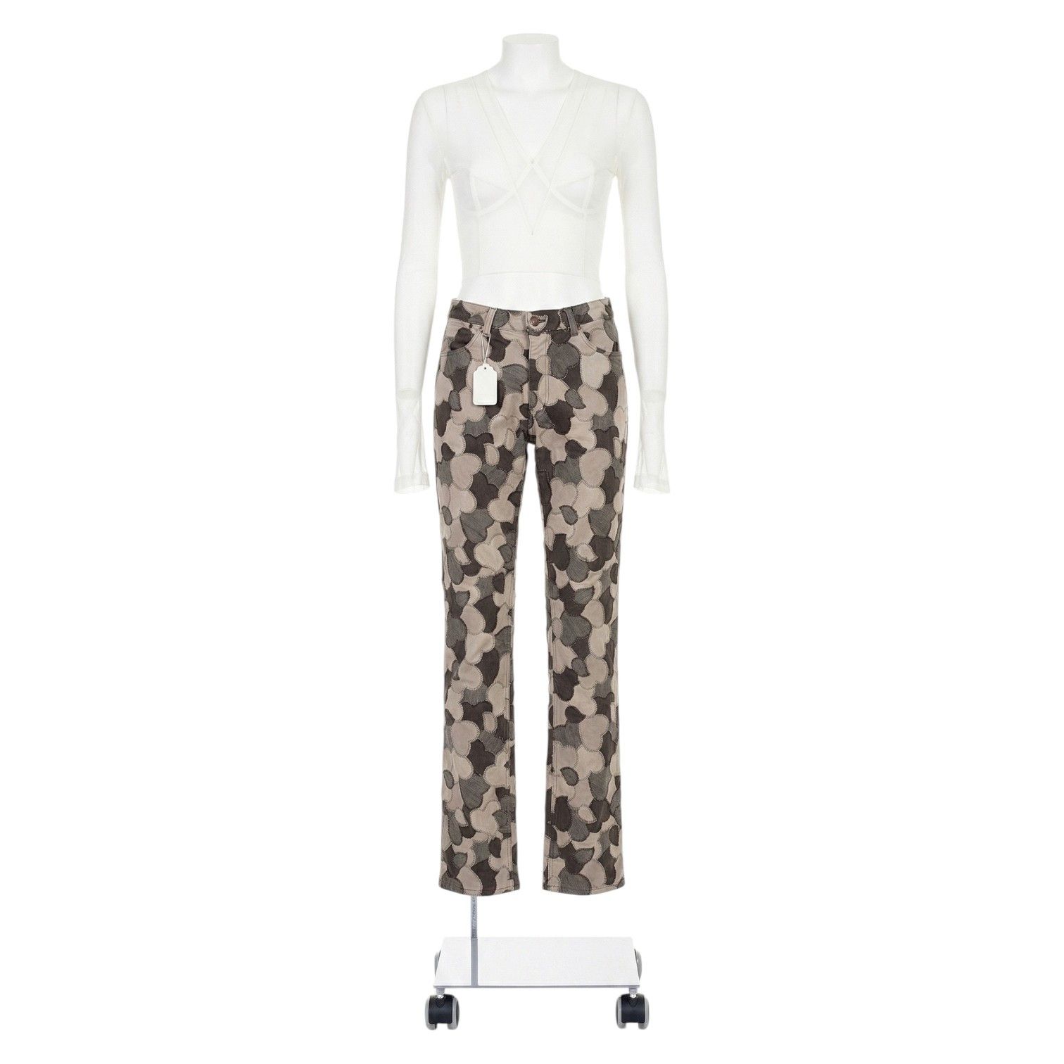 Number (N)ine Number (N)ine Patchwork Jeans - AW03 "Touch Me I'm Sick" Size US 30 / EU 46 - 1 Thumbnail
