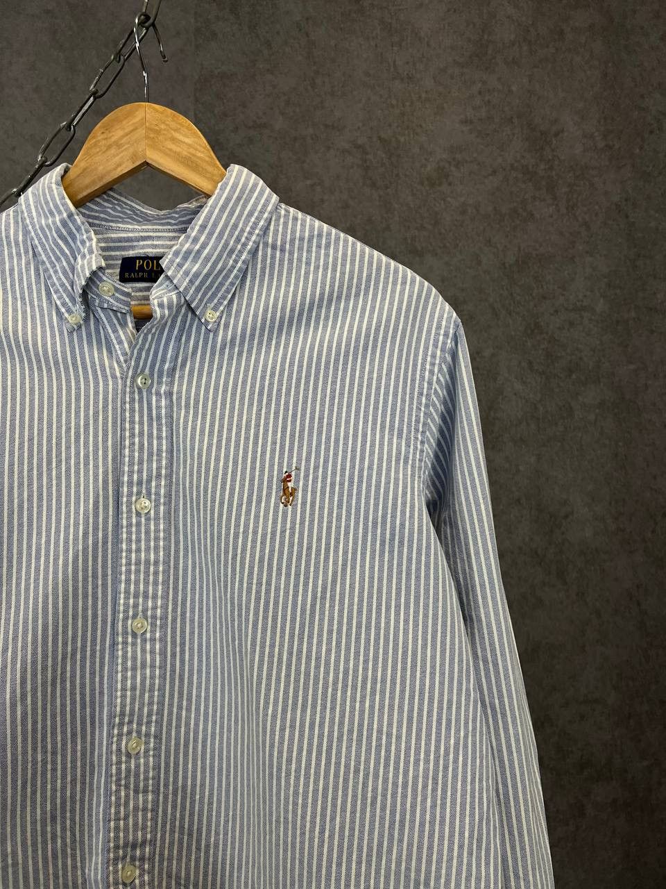 Polo Ralph Lauren Polo Ralph Lauren designer striped logo shirt Size US L / EU 52-54 / 3 - 2 Thumbnail