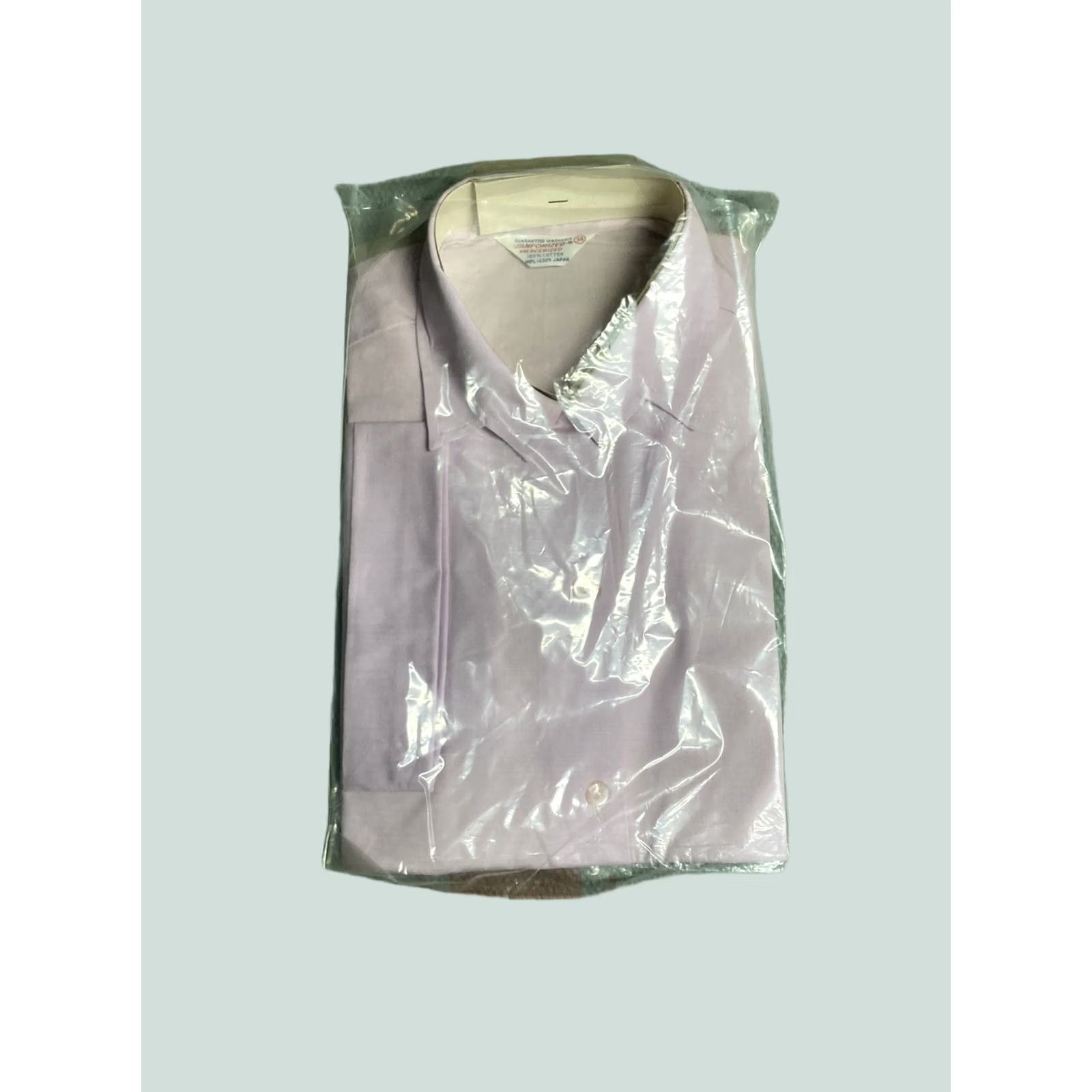 Vintage VINTAGE 60s Roll Up Sleeve Blouse Sanforized Pink Loop Collar DEADSTOCK Size 34 - Womens/Blouse Size XXS / US 00 / IT 34 - 1 Thumbnail