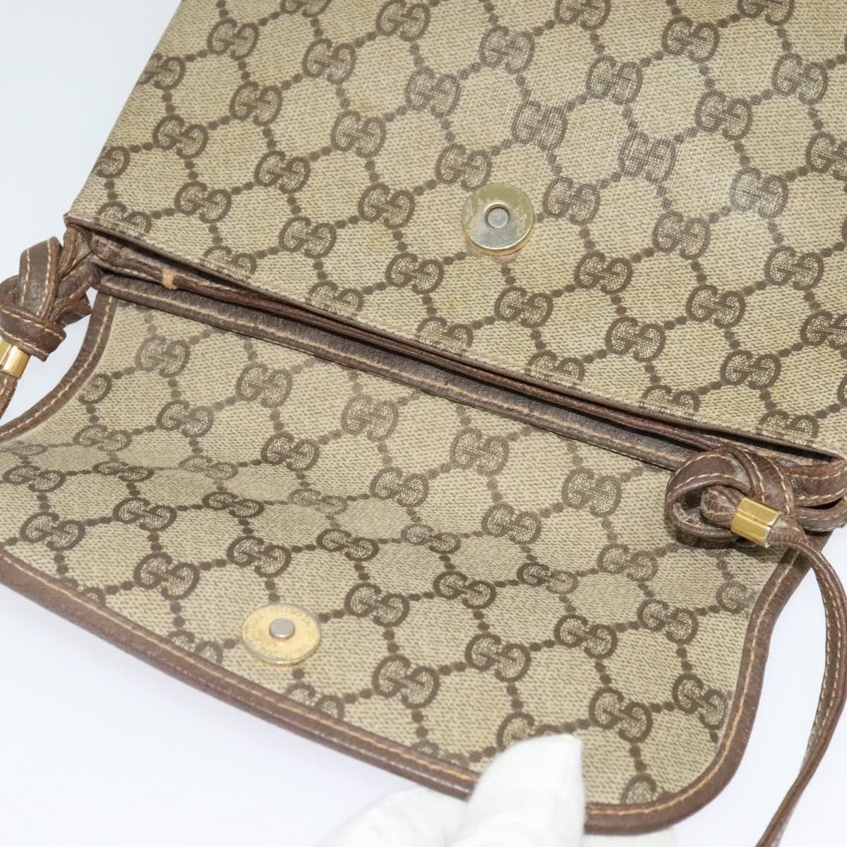 Gucci GUCCI GG Supreme Shoulder Bag Pvc Beige Gold Size ONE SIZE - 10 Thumbnail