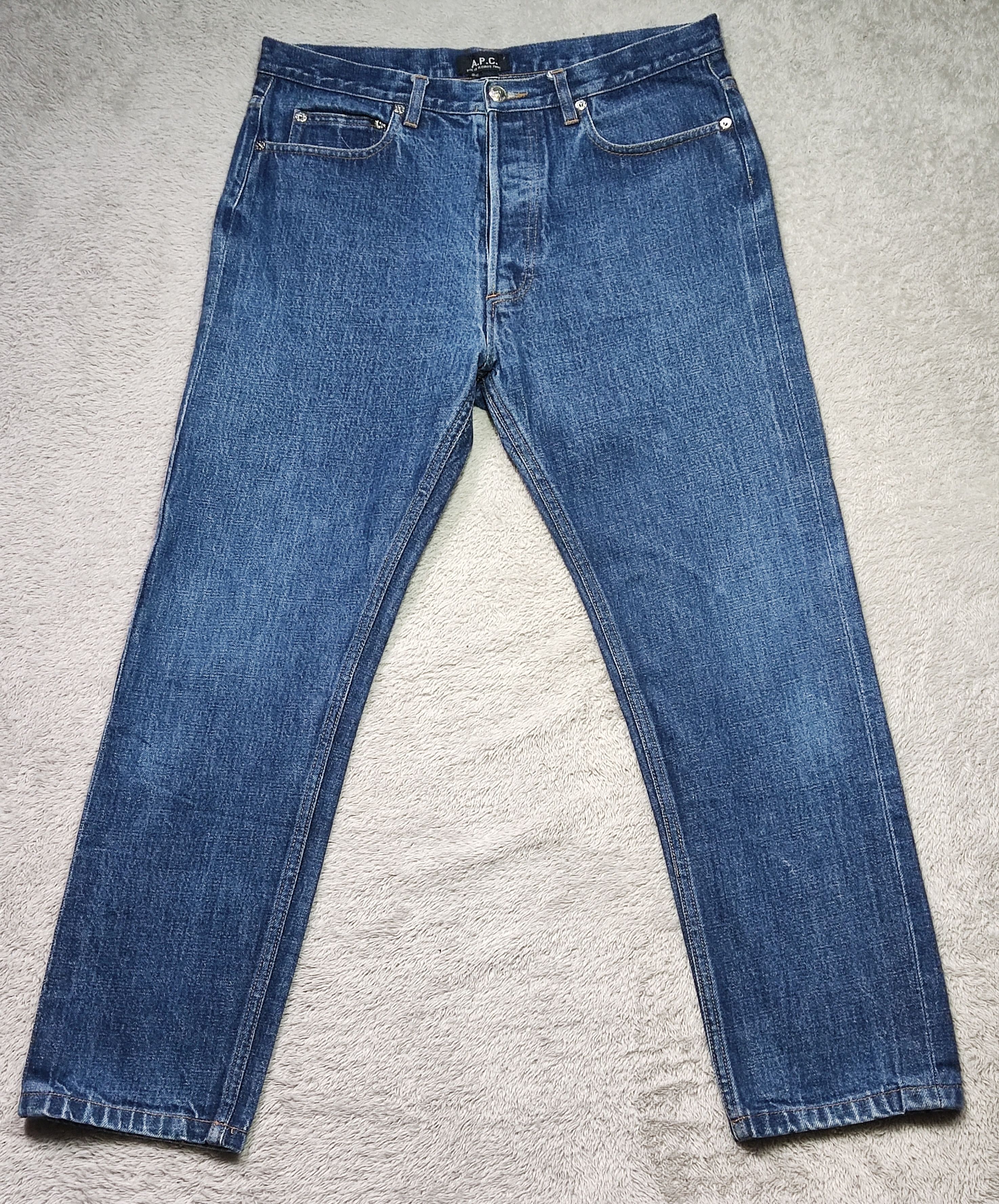 A.P.C. A.P.C. Rue De Fleurus Paris Selvedge Denim Jeans Indigo Size US 32 / EU 48 - 1 Thumbnail