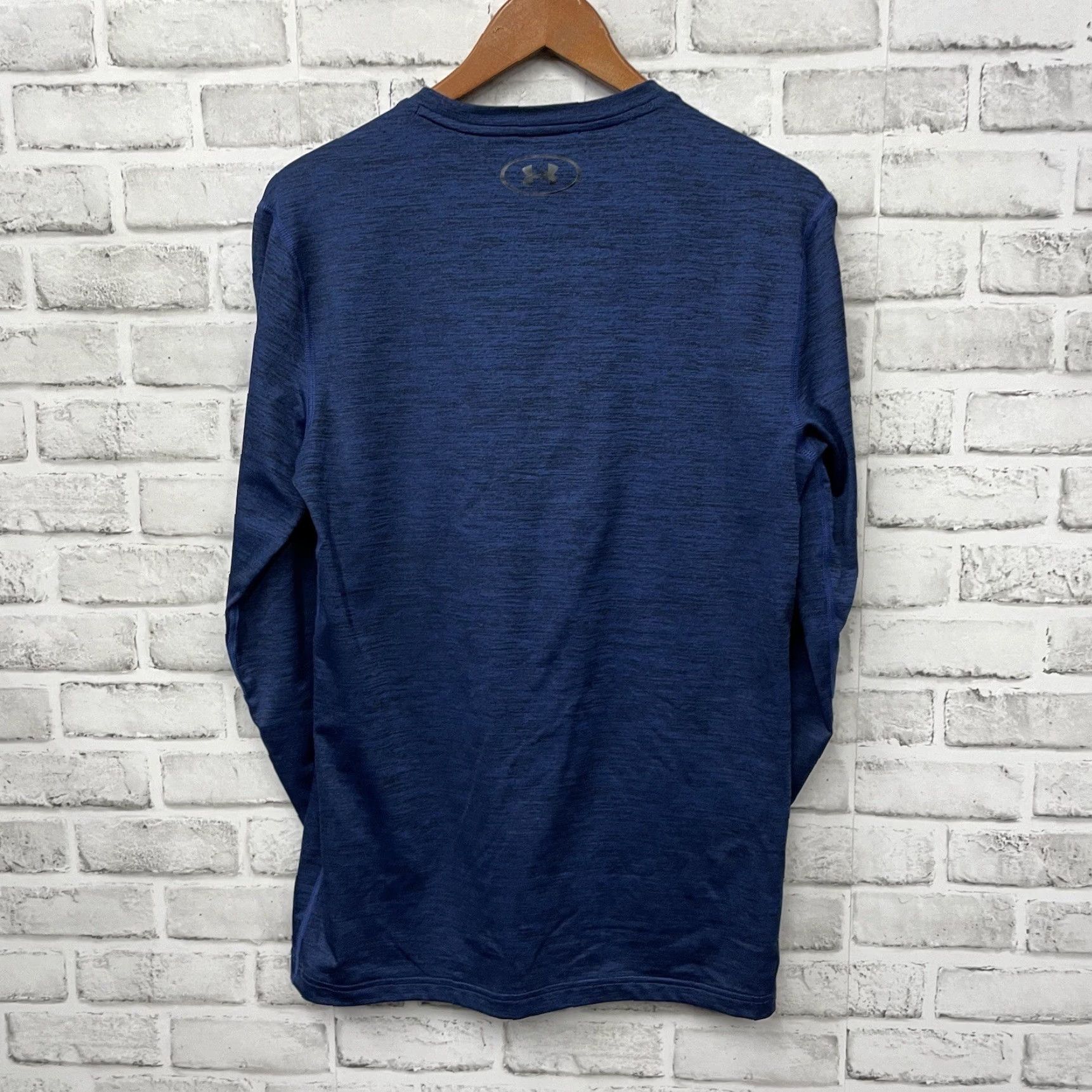 Under Armour Under Armour ColdGear Striped Long Sleeve Tee Mens Size S Blue Size US S / EU 44-46 / 1 - 5 Thumbnail
