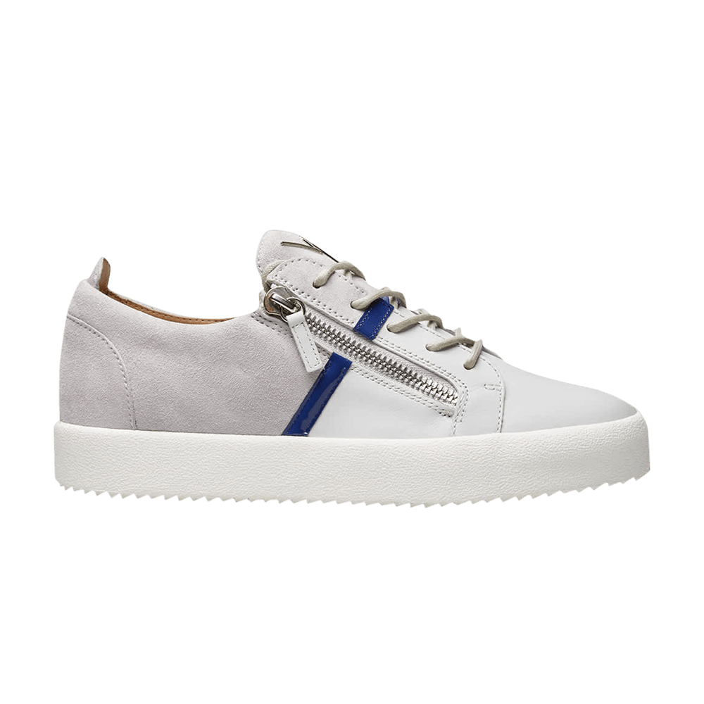 image of Giuseppe Zanotti Frankie Low Grey Navy Shoes, Men's (Size 6)