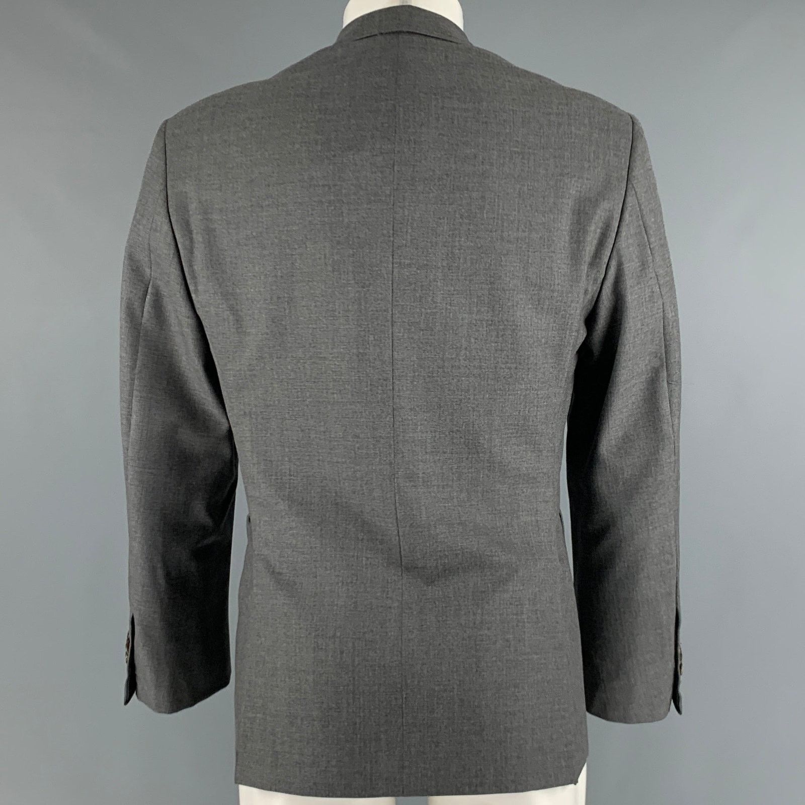 Thom Browne THOM BROWNE Size 40 Grey Tweed 3 button Sport Coat Size 40R - 3 Thumbnail