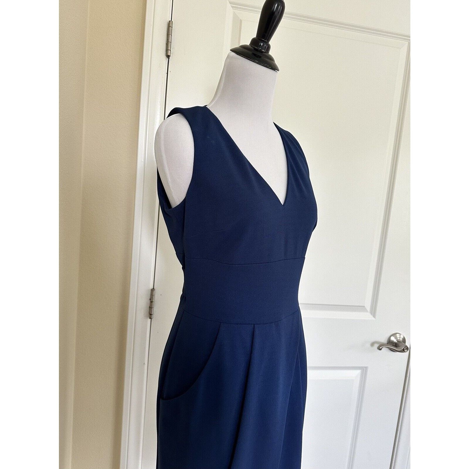 Donna Morgan Business Cocktail Blue Tulip Dress Size 4 Donna Morgan Size S / US 4 / IT 40 - 3 Thumbnail
