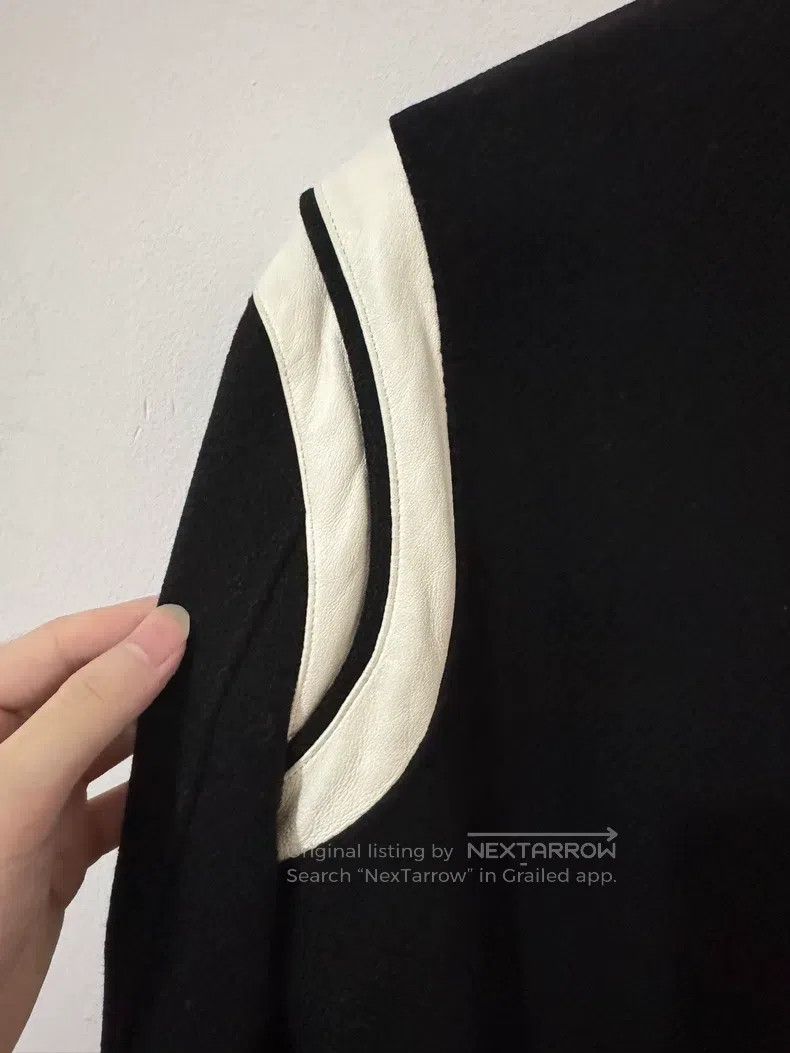 Saint Laurent Paris Saint Laurent Paris Leather patched black and white baseba Size US S / EU 44-46 / 1 - 5 Thumbnail