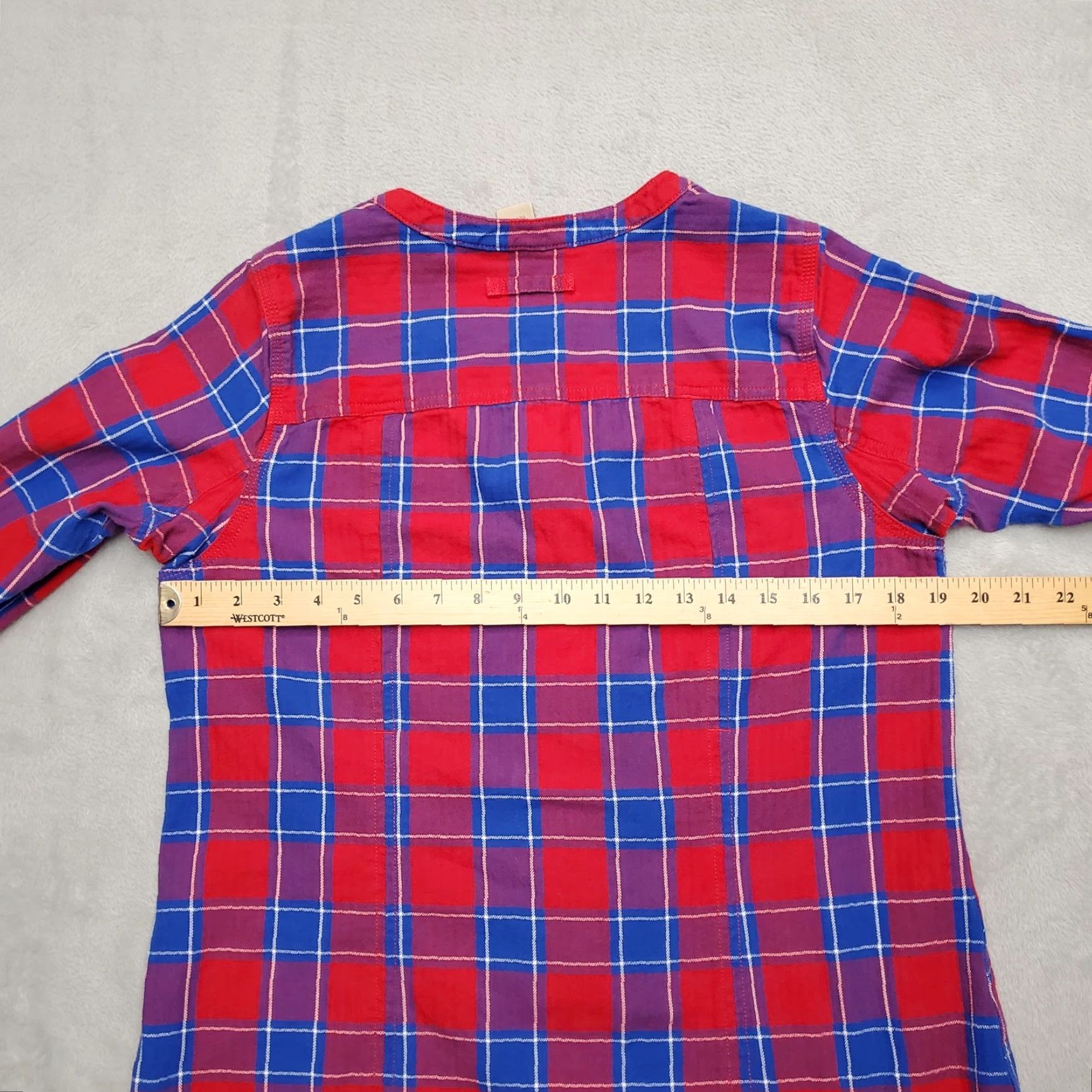 Vintage Duluth Trading Shirt Womens Small Red Blue Plaid Flannel Low Collar Convertible Shirt Womens Small Red Blue Plaid Flannel Low Collar Convertible Size S / US 4 / IT 40 - 5 Thumbnail