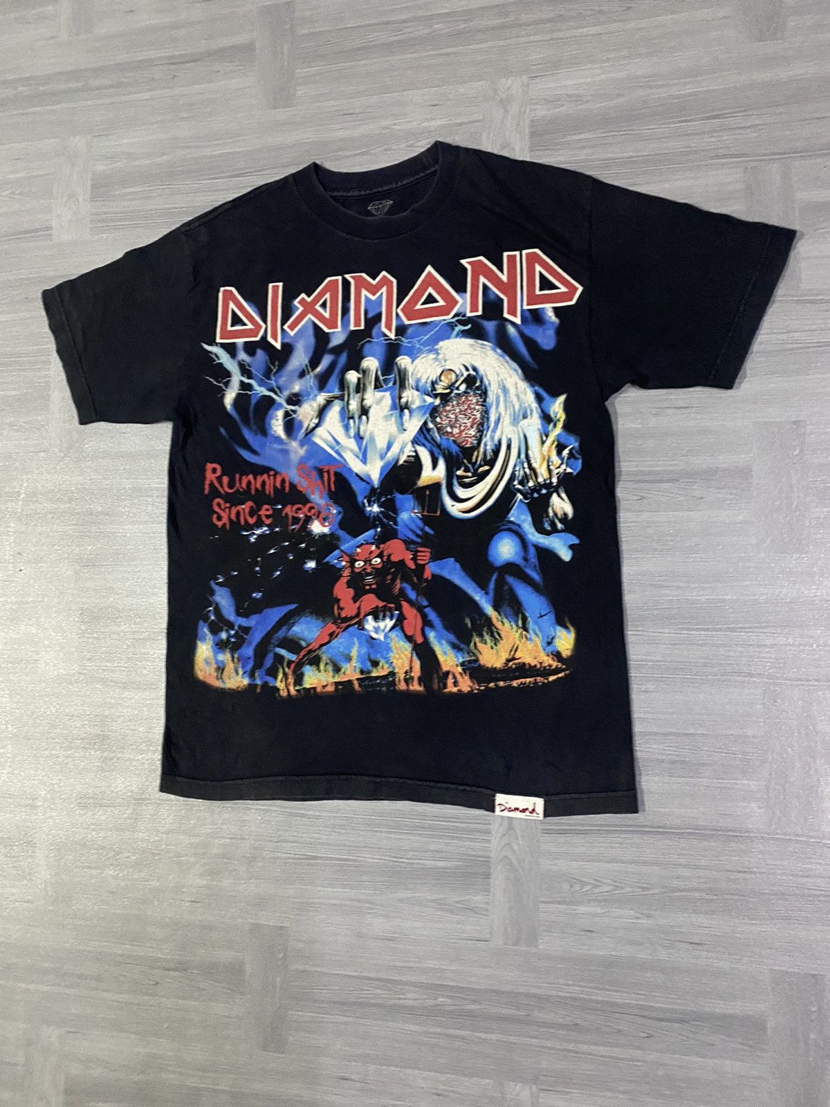Iron Maiden 2006 Diamond Supply Co x Iron Maiden "Runnin' Sh*t Since '98 Size US M / EU 48-50 / 2 - 2 Thumbnail