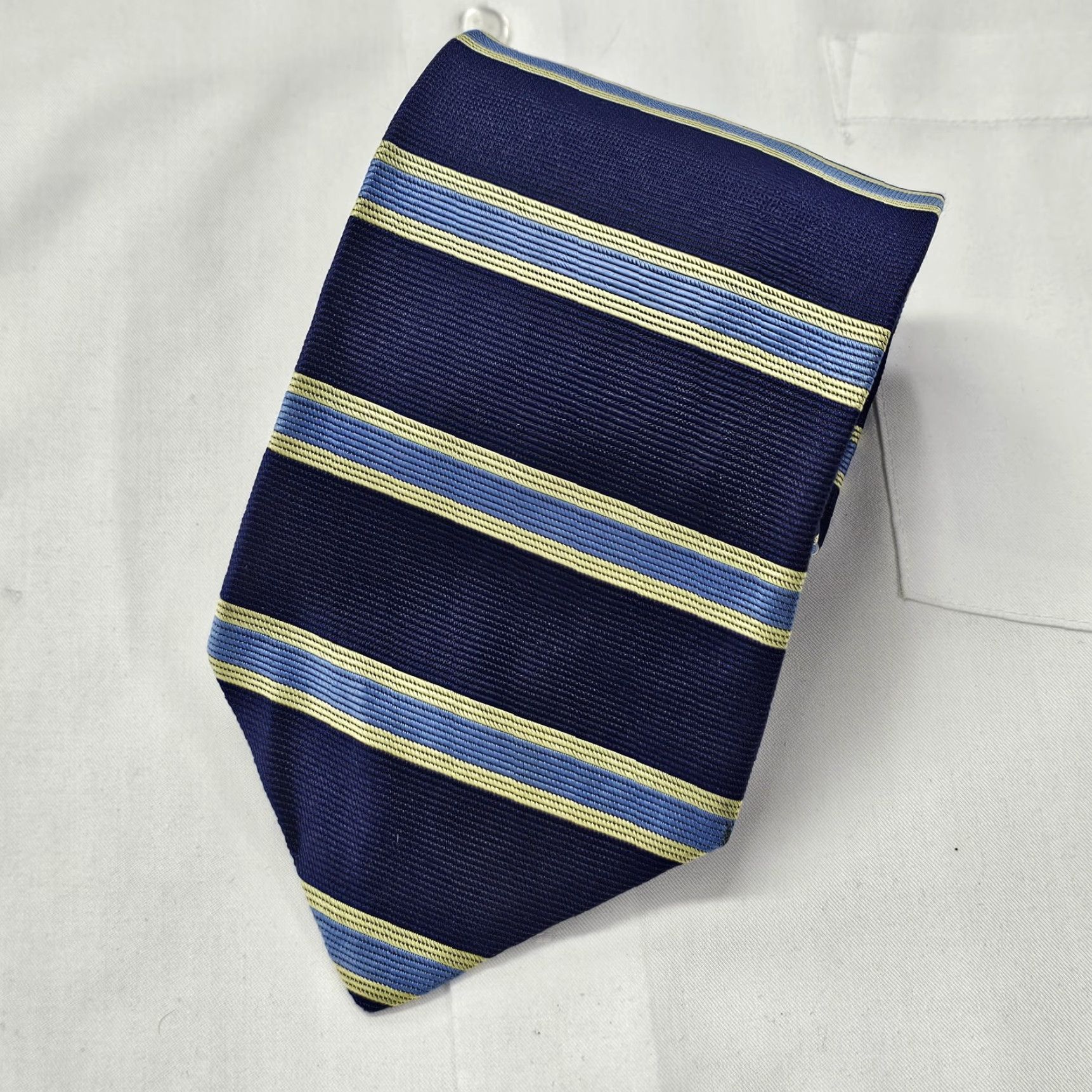 Brooks Brothers Brooks Brothers Makers Silk Men's Necktie Tie Striped Ribbed Horizontal Preppy Size ONE SIZE - 2 Thumbnail