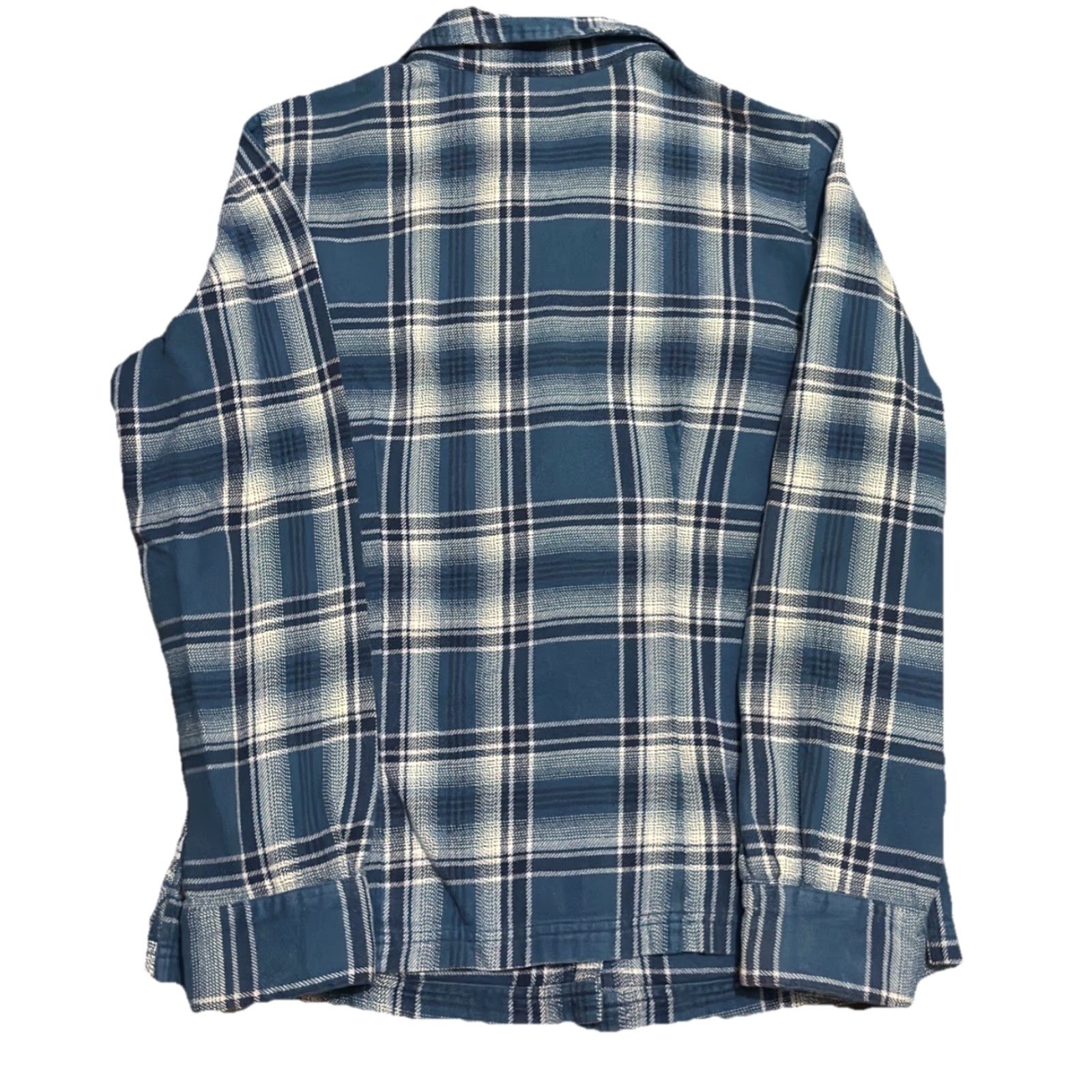 Patagonia Patagonia Shirt Womens 12 Blue Plaid Flannel Organic Cotton Button Long Sleeve Size XL / US 12-14 / IT 48-50 - 3 Thumbnail