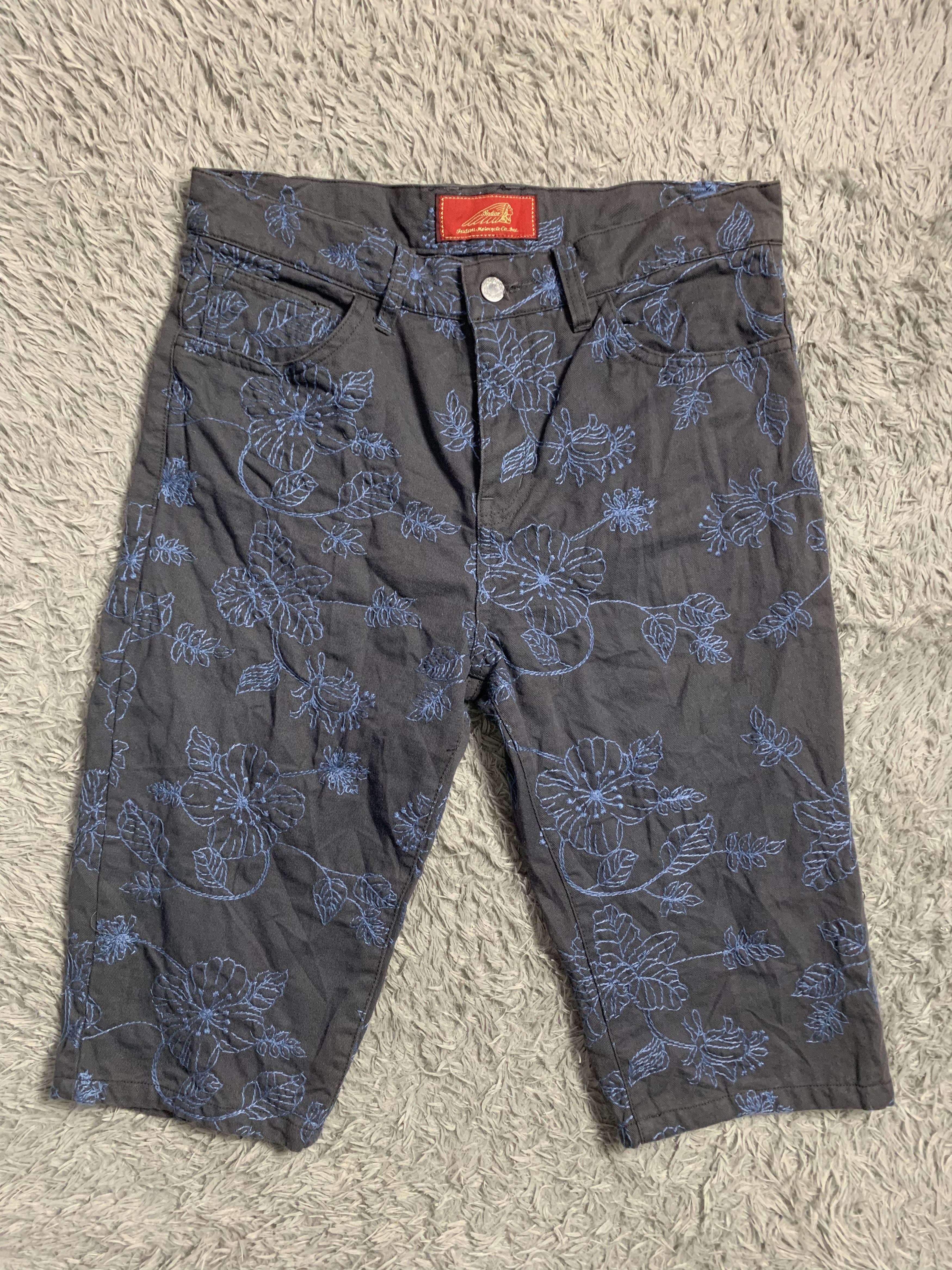 Pacific Americana Japan Style Floral Indians Motor Cycle