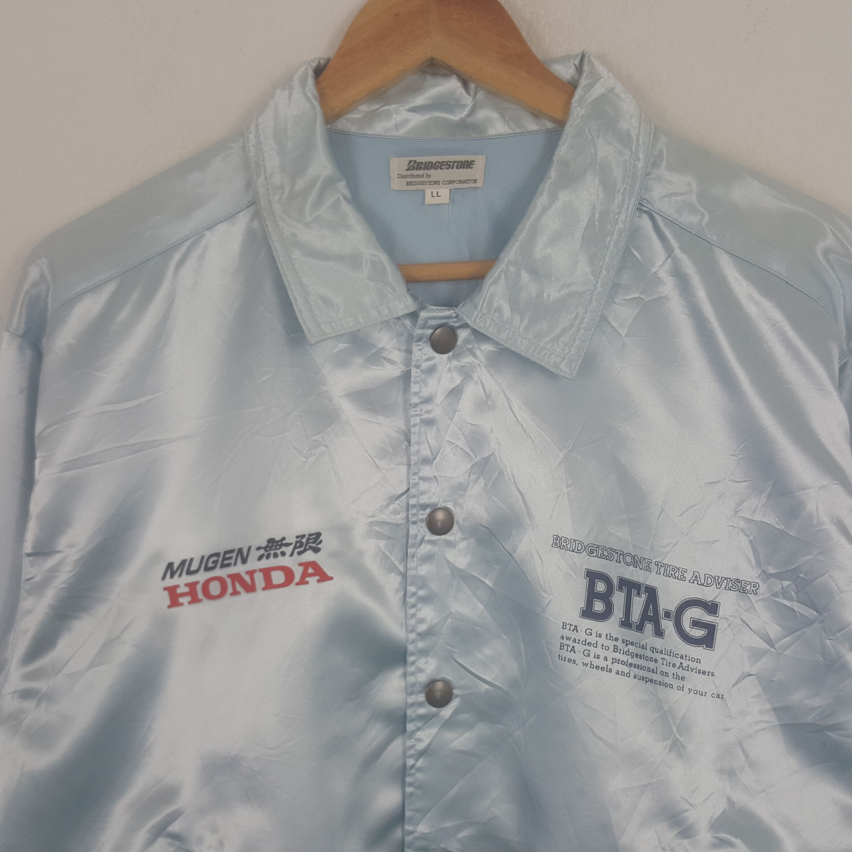 Honda × Vintage Vintage Bridgestone X Honda Mugen Racing Custom Art Jacket Size US L / EU 52-54 / 3 - 4 Thumbnail