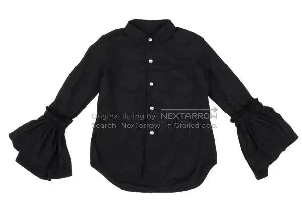 Comme des Garcons Comme Des Garcons Black retro flared sleeve blouse Size S / US 4 / IT 40 - 2 Thumbnail