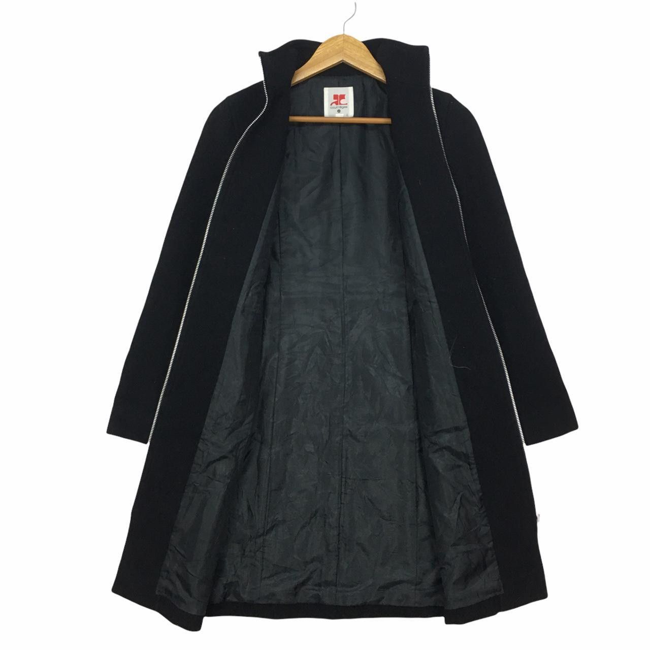 Courreges Vtg COURREGES Zip Up Long Coat Jacket Made in Japan Size XS / US 0-2 / IT 36-38 - 2 Thumbnail