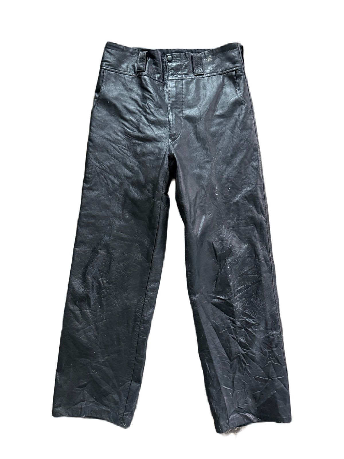 Kadoya Hedi Slimane Dior Luster Style Biker Moto Real Leather Pants Size US 32 / EU 48 - 1 Thumbnail