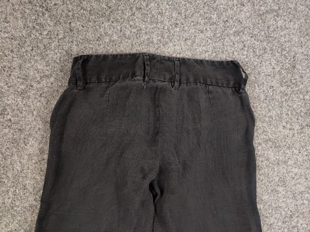 Dolce & Gabbana Vintage Dolce & Gabbana Linen Black Faded Trouser Pants Size 29" - 10 Thumbnail