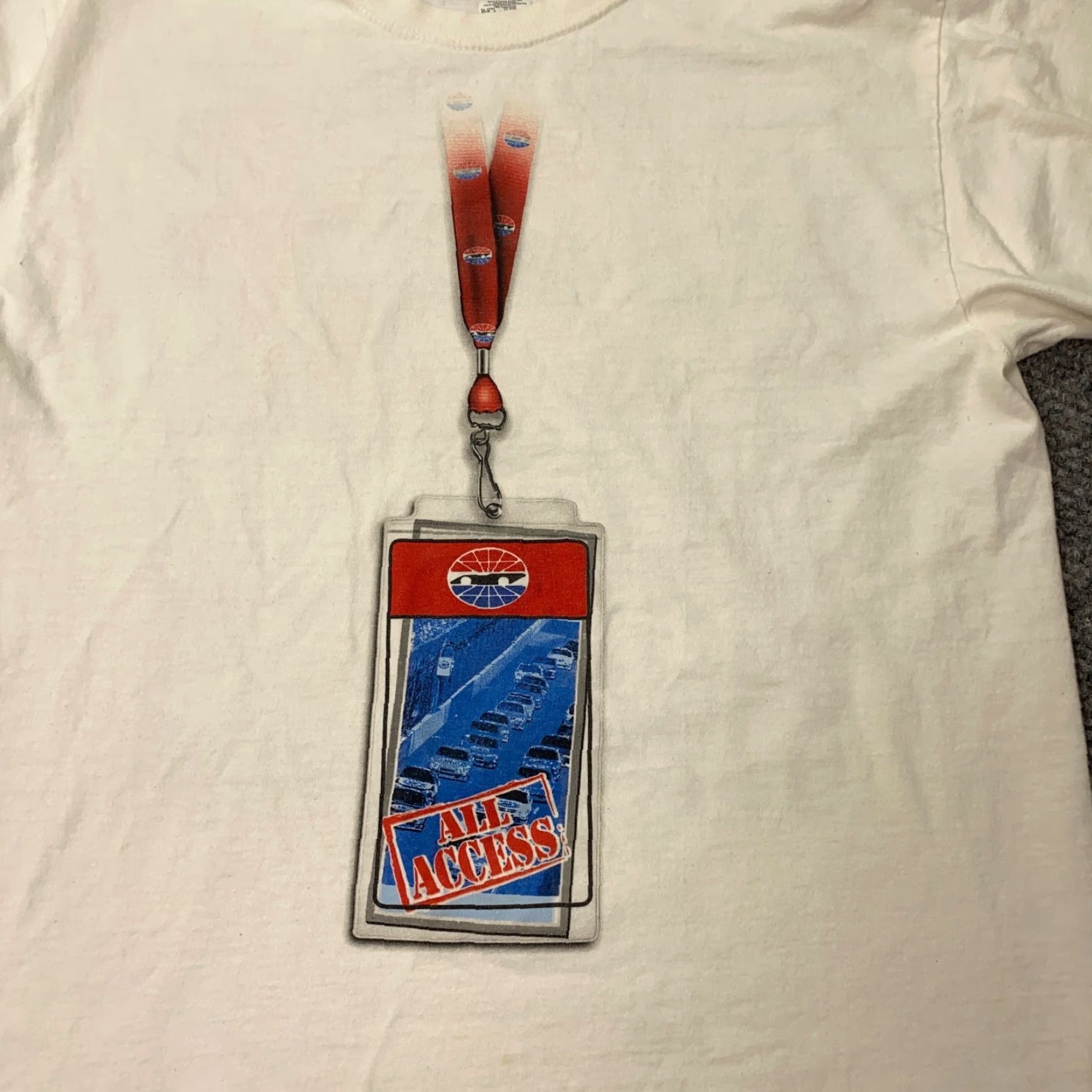 Chase Authentics Nascar Shirt Mens Large White All American Race Tour Bristol Tennessee Shirt Size US L / EU 52-54 / 3 - 2 Thumbnail