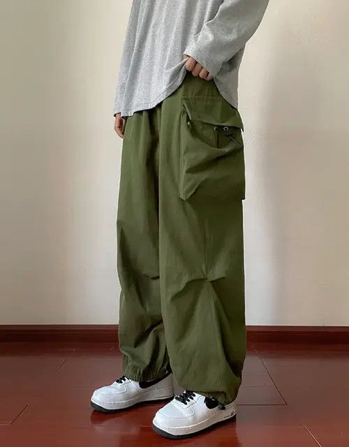 Jean Cargo "Parachute" Pants - Streetwear Style Pants Size US 29 - 2 Thumbnail