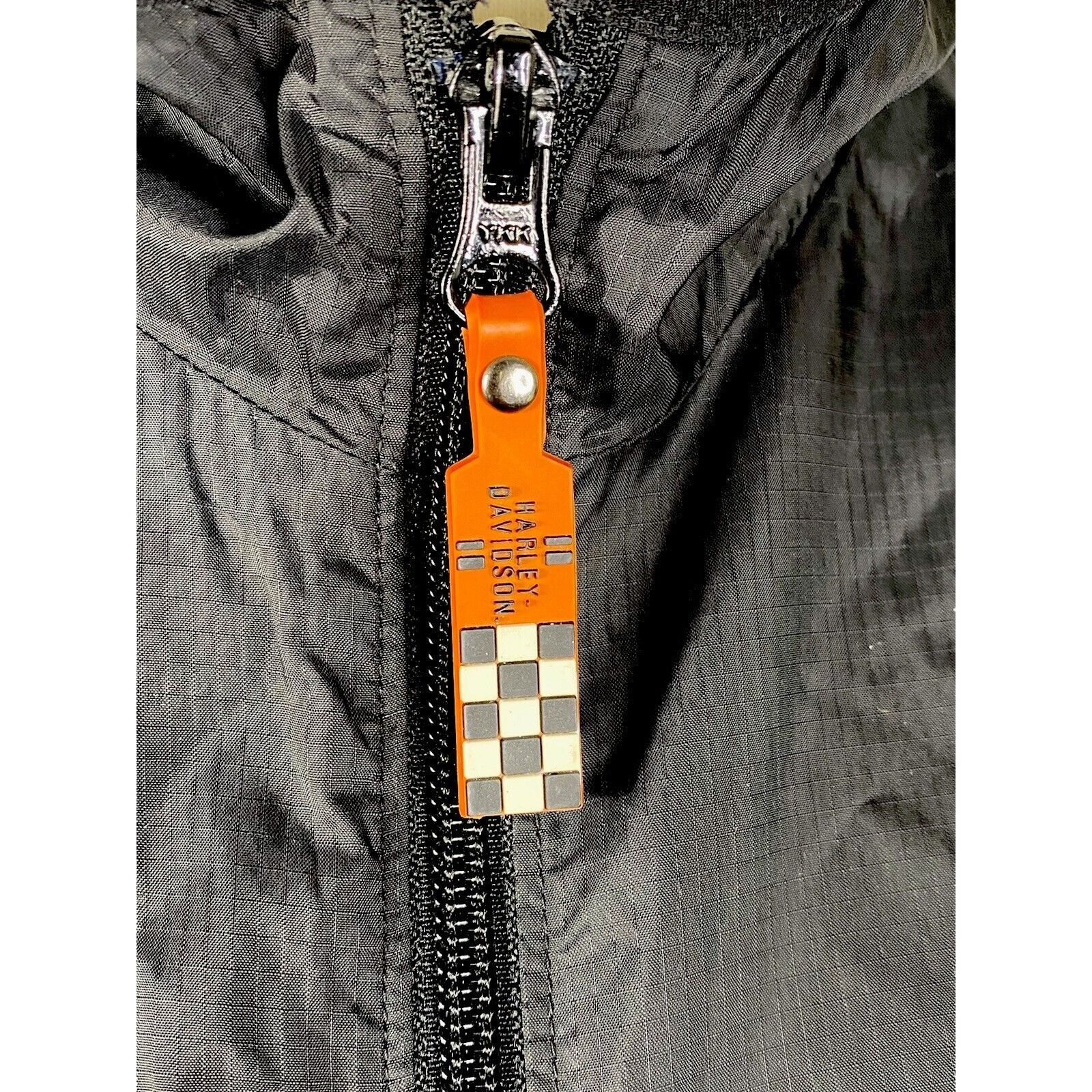 Harley Davidson Harley Davidson Full Zip Black Hooded Windbreaker Jacket-M Size M / US 6-8 / IT 42-44 - 3 Thumbnail
