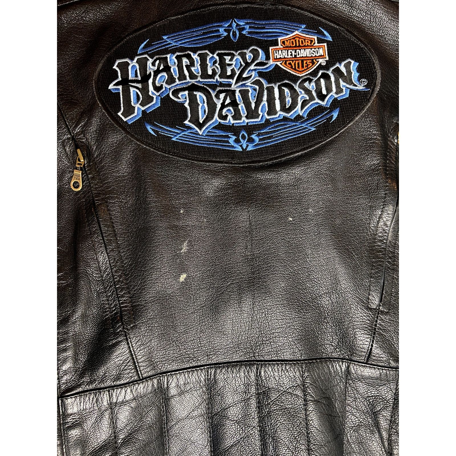 Designer × Harley Davidson × Vintage Vintage Harley Davidson Motorcycles Leather Biker Jacket Size US M / EU 48-50 / 2 - 9 Thumbnail