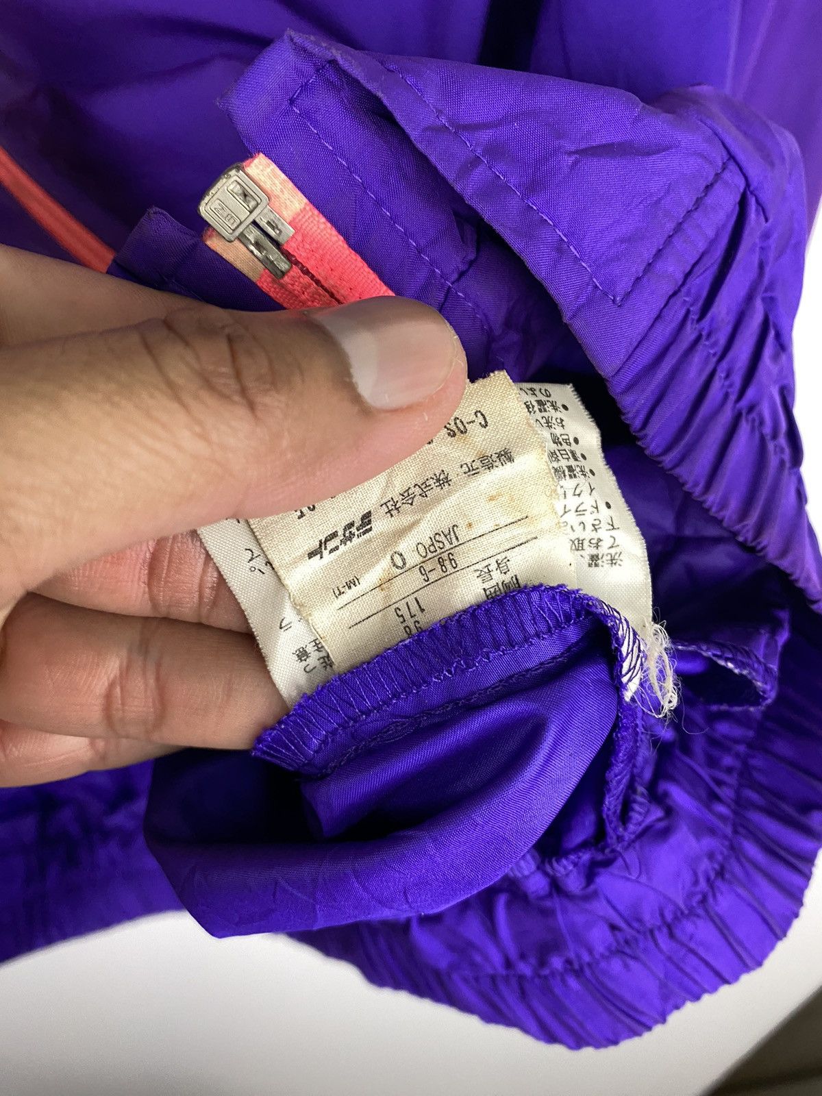 Adidas × Vintage Vintage Adidas Purple Jacket Big Logo ( Sun Faded ) Size US L / EU 52-54 / 3 - 9 Thumbnail