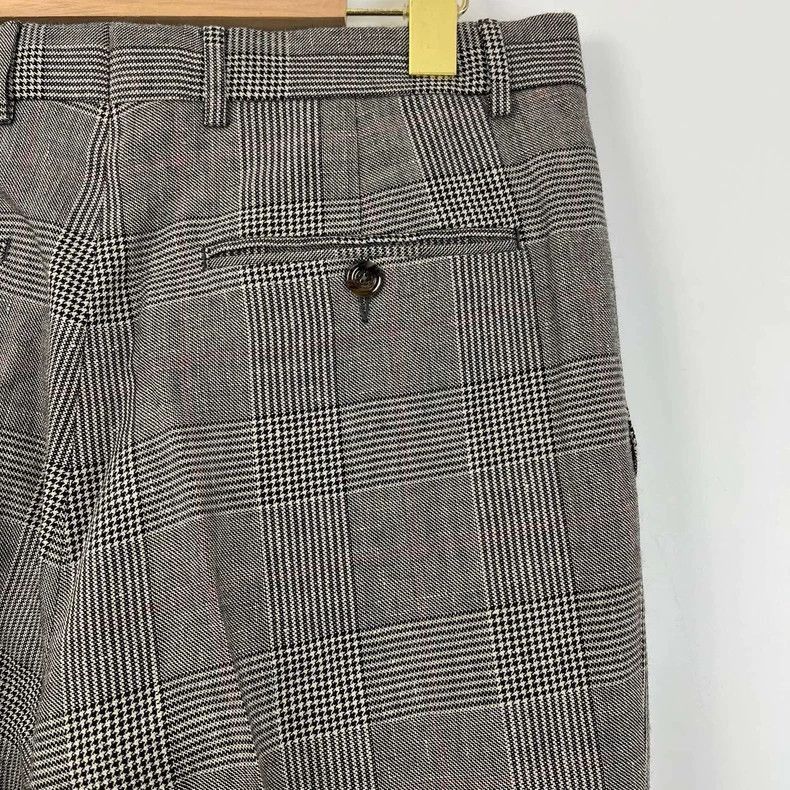 Gucci Gucci Gray Plaid Casual Pants New-2505 Size 28" / US 6 / IT 42 - 5 Thumbnail