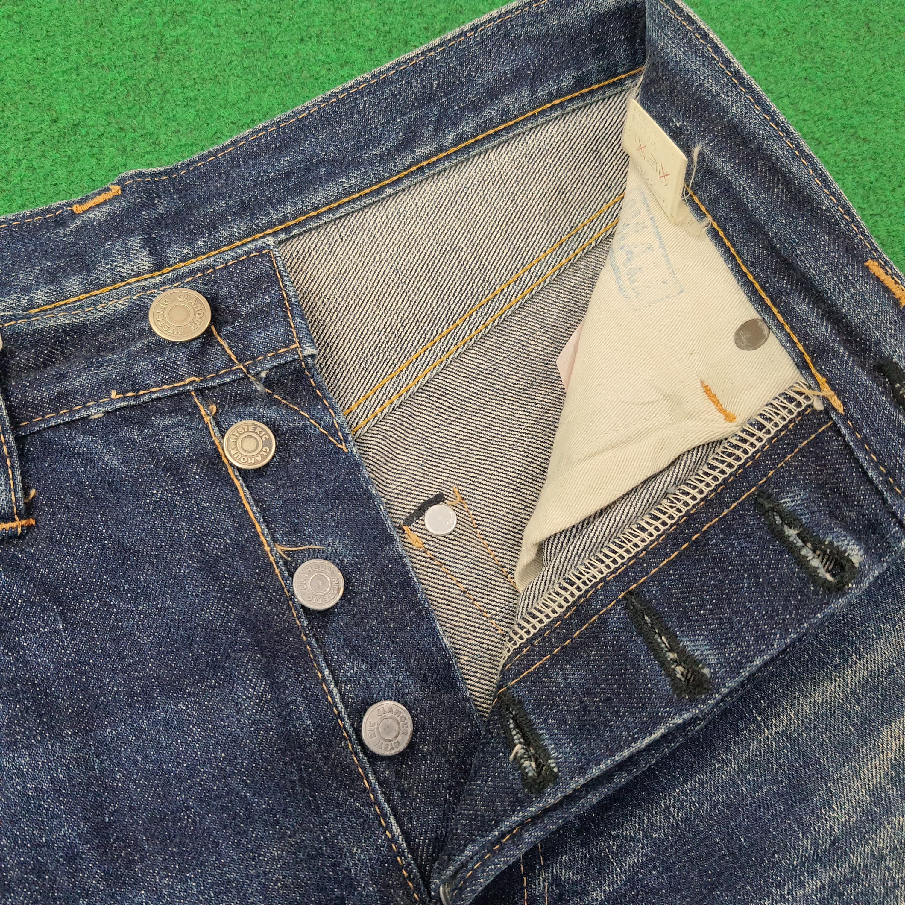 Hysteric Glamour Vintage Hysteric Glamour Selvedge Custom Logo Jeans C265N25 Size US 27 - 8 Thumbnail