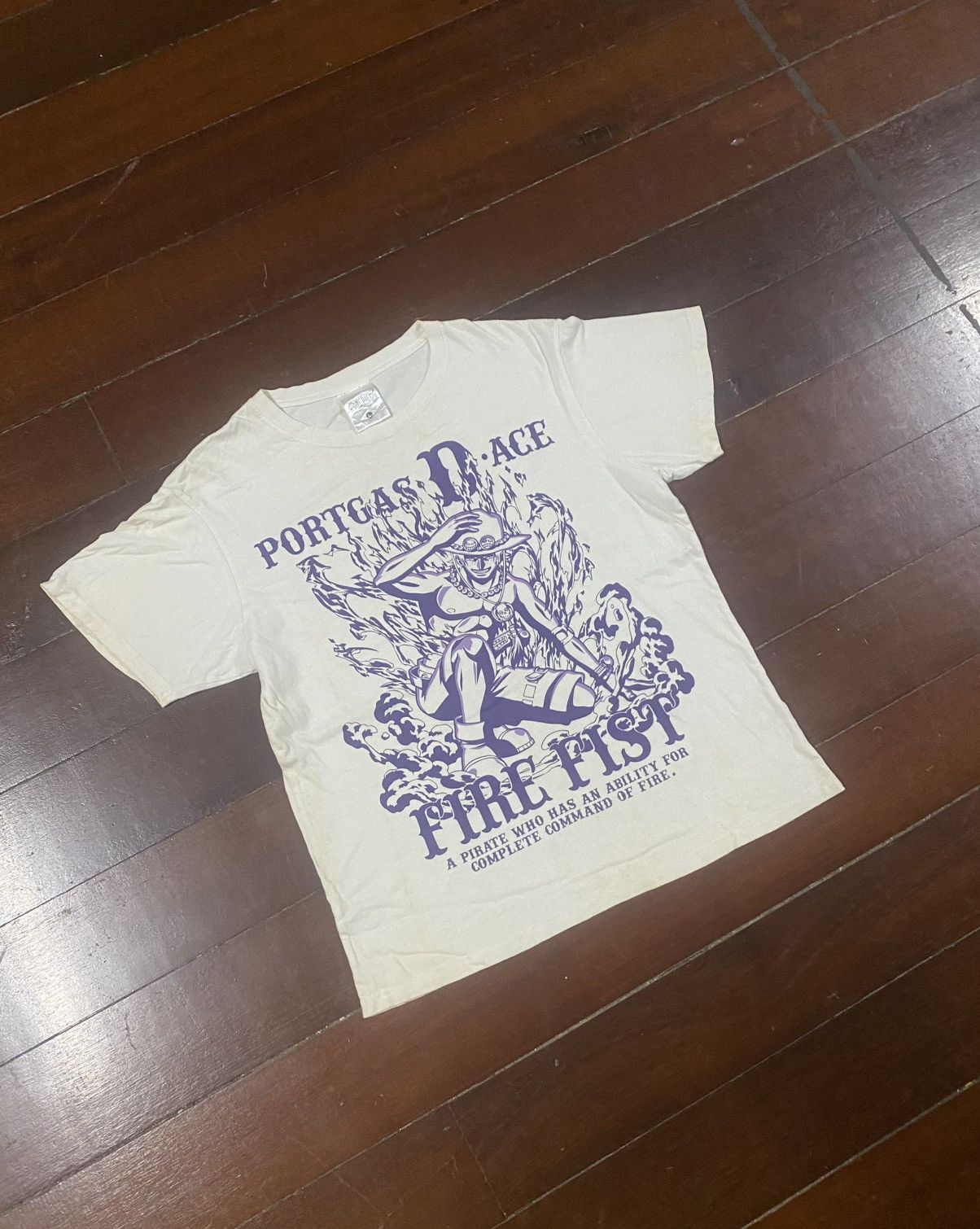 Cartoon Network Rare One Piece Portgas D Ace / Anime Akira Evangelion Size US L / EU 52-54 / 3 - 2 Thumbnail