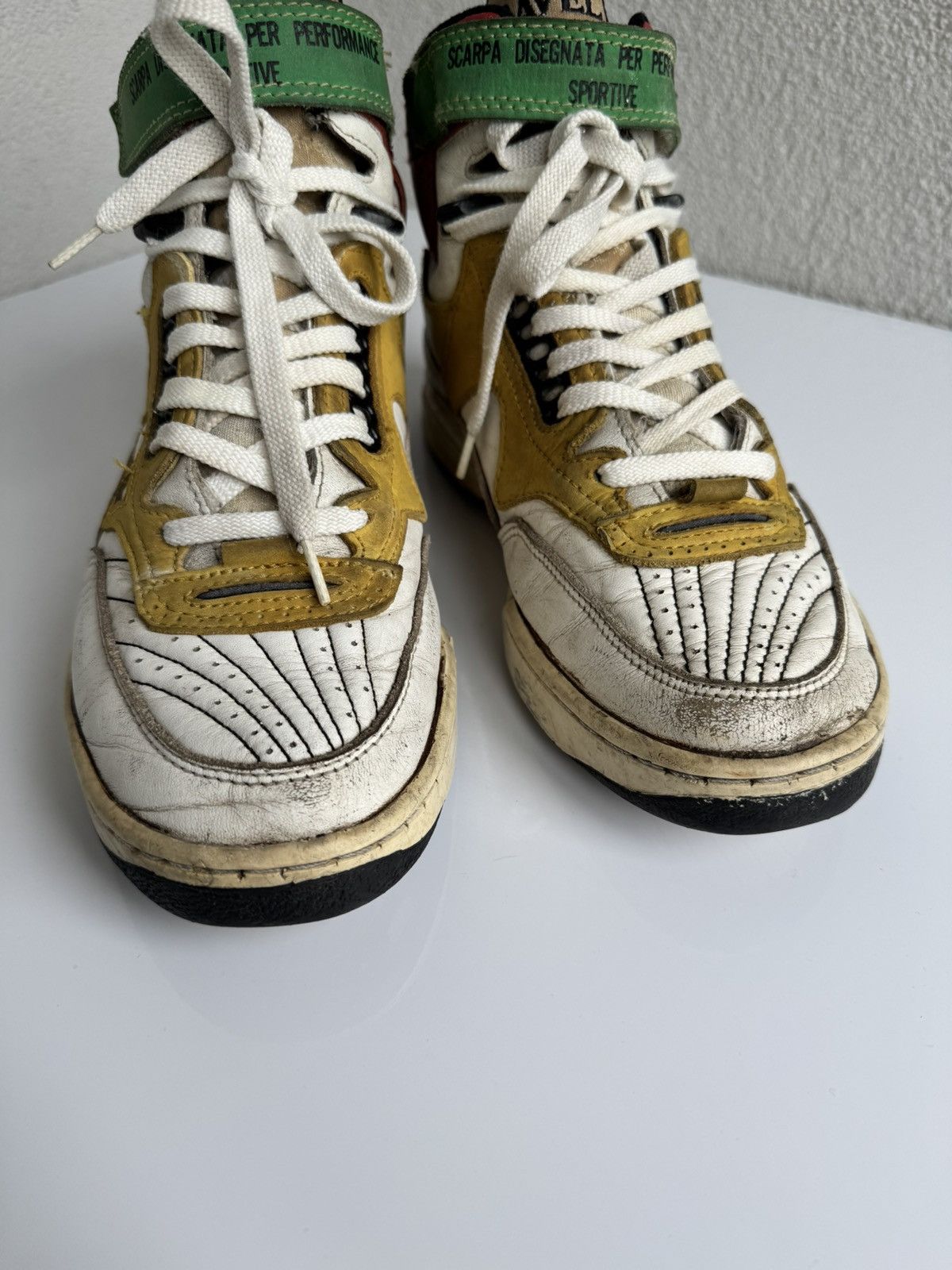 Vintage Vintage Travel Fox High Top Sneakers Leather Retro 80s Size US 8 / EU 41 - 7 Thumbnail