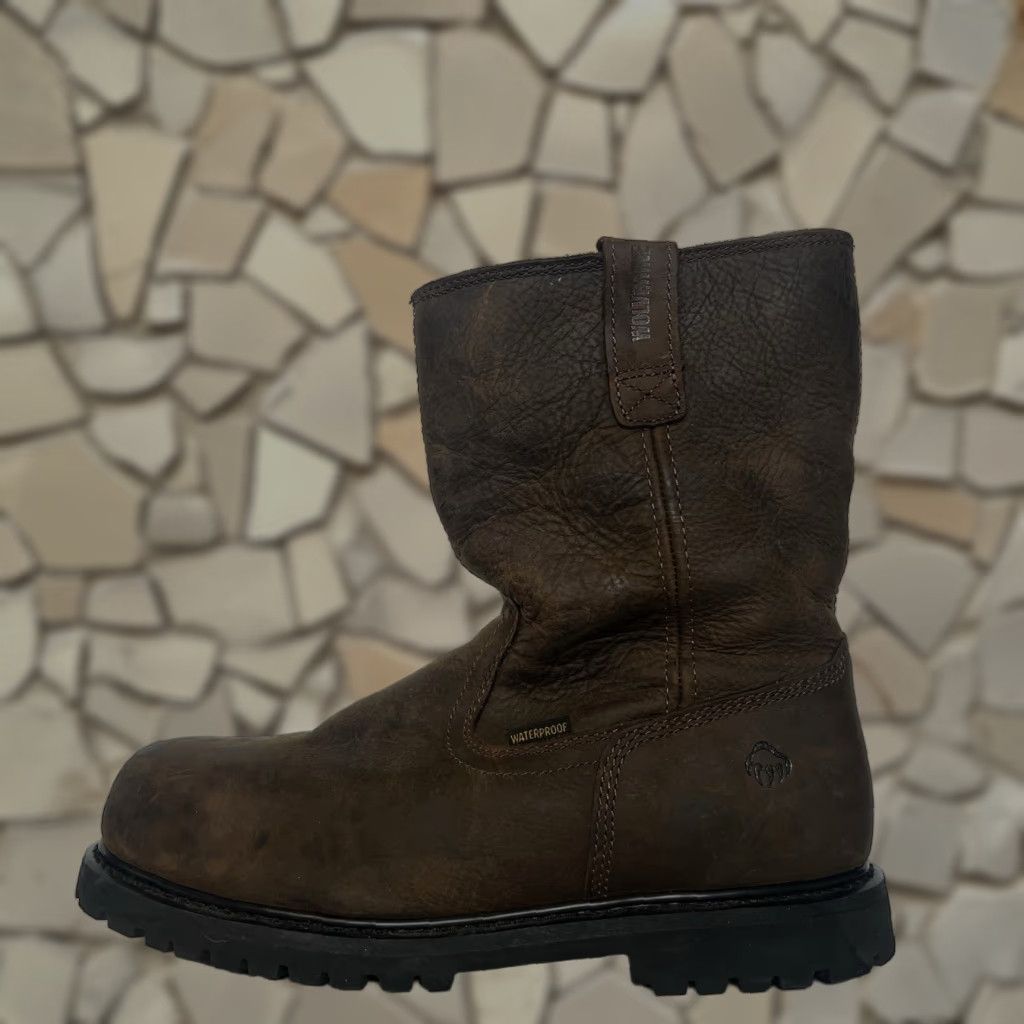 VINTAGE Wolverine Men's Work Boots Size Mid-Calf Brown