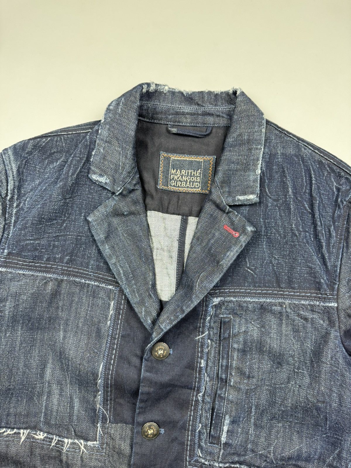 Marithe + Francois Girbaud Marithe Francois Girbaud Patchwork Denim Jacket size 54 Size US L / EU 52-54 / 3 - 4 Thumbnail