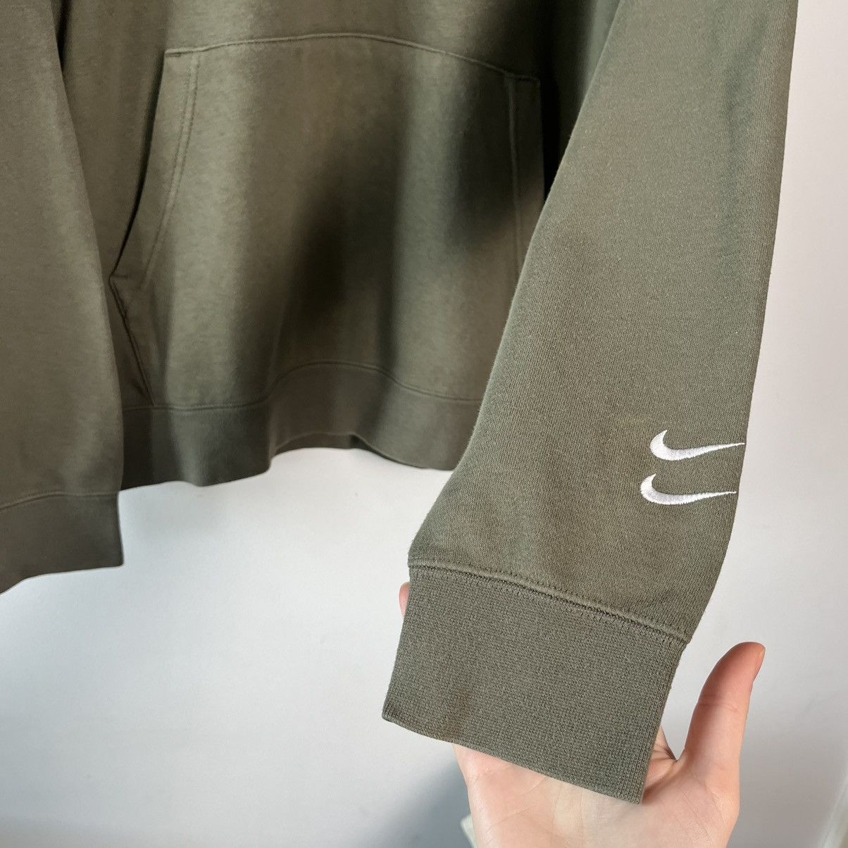 Nike Nike Double Swoosh Hoodie Olive Green Streetwear L Size US L / EU 52-54 / 3 - 5 Thumbnail