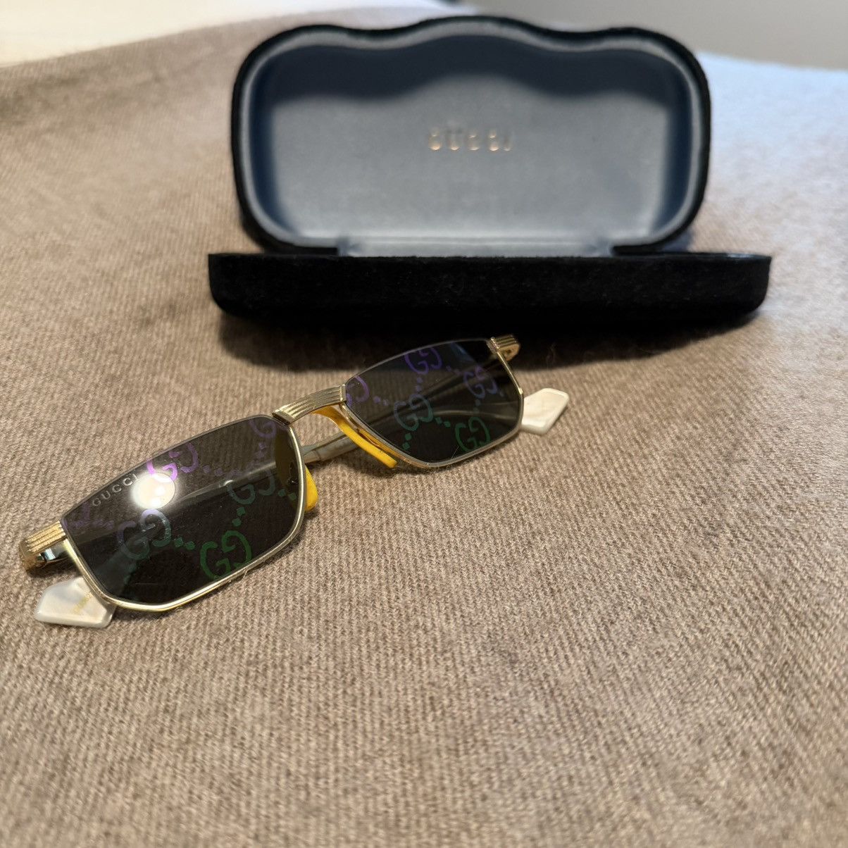 Gucci Gucci Monogram Sunglasses Size ONE SIZE - 1 Thumbnail