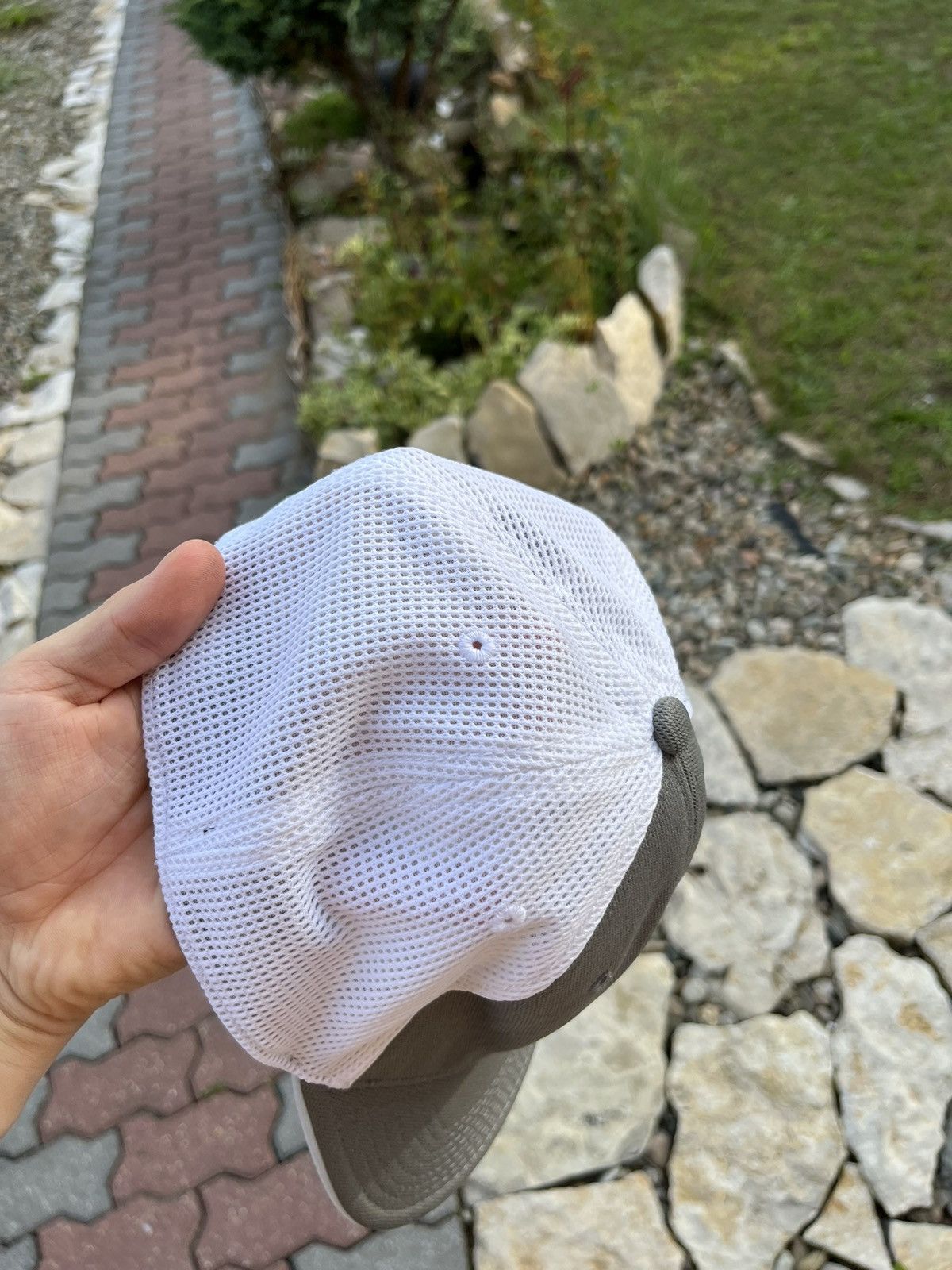 Oakley × Vintage Vintage Oakley y2k flex fit elastic band mesh logo cap hat Size 32 - 8 Thumbnail