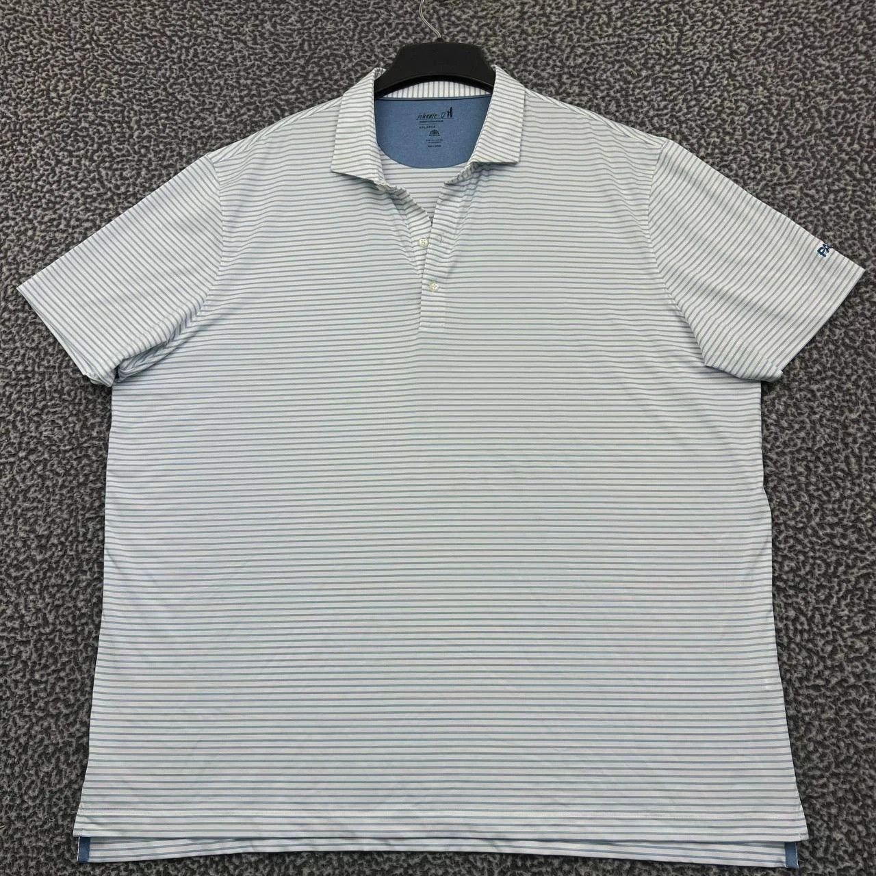 johnnie-O Johnnie-O Performance Polo Shirt Striped Collared 2XL Size US XXL / EU 58 / 5 - 1 Thumbnail