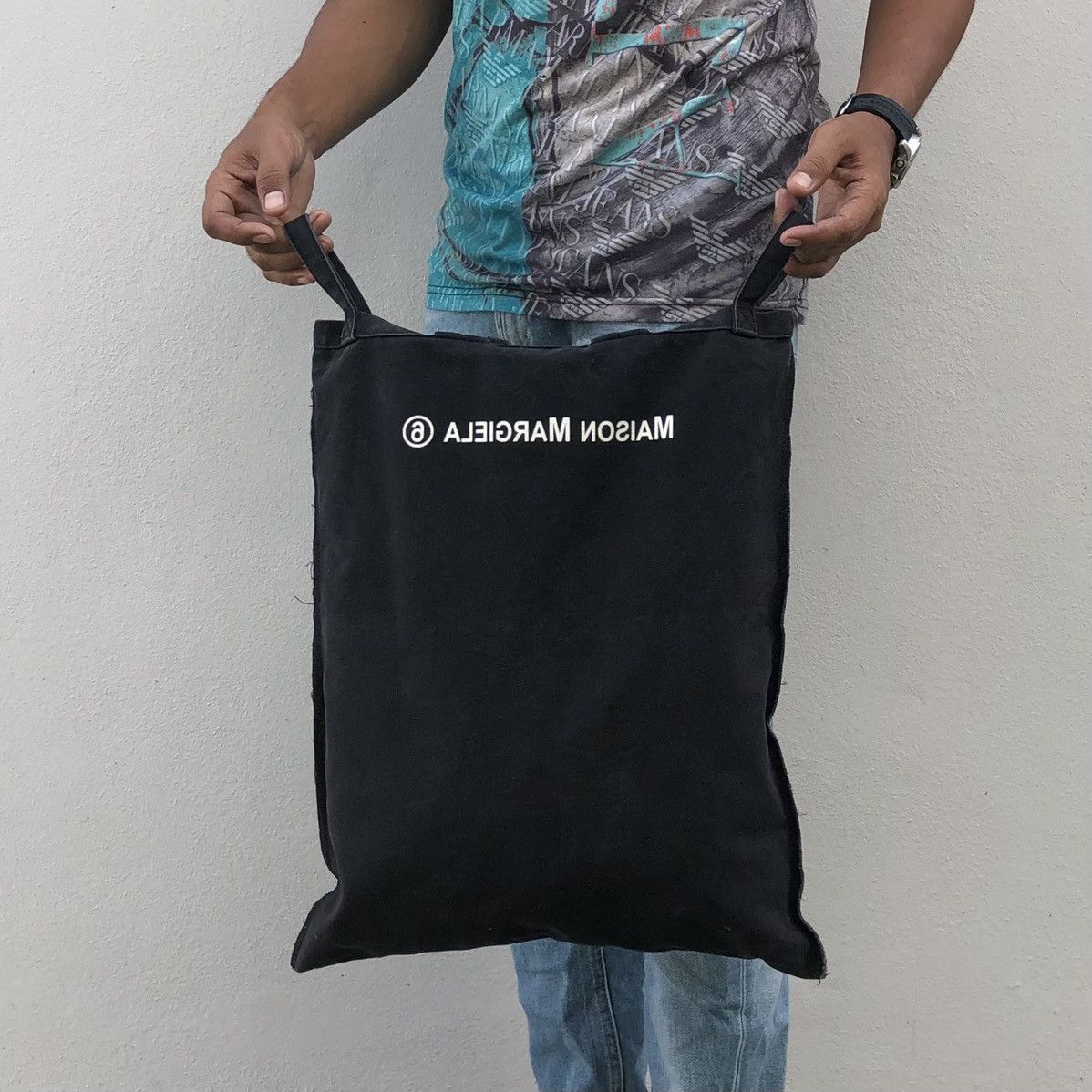 Maison Margiela MAISON MARGIELA MM6 Logo Canvas Tote Bag Three Way Size ONE SIZE - 7 Thumbnail