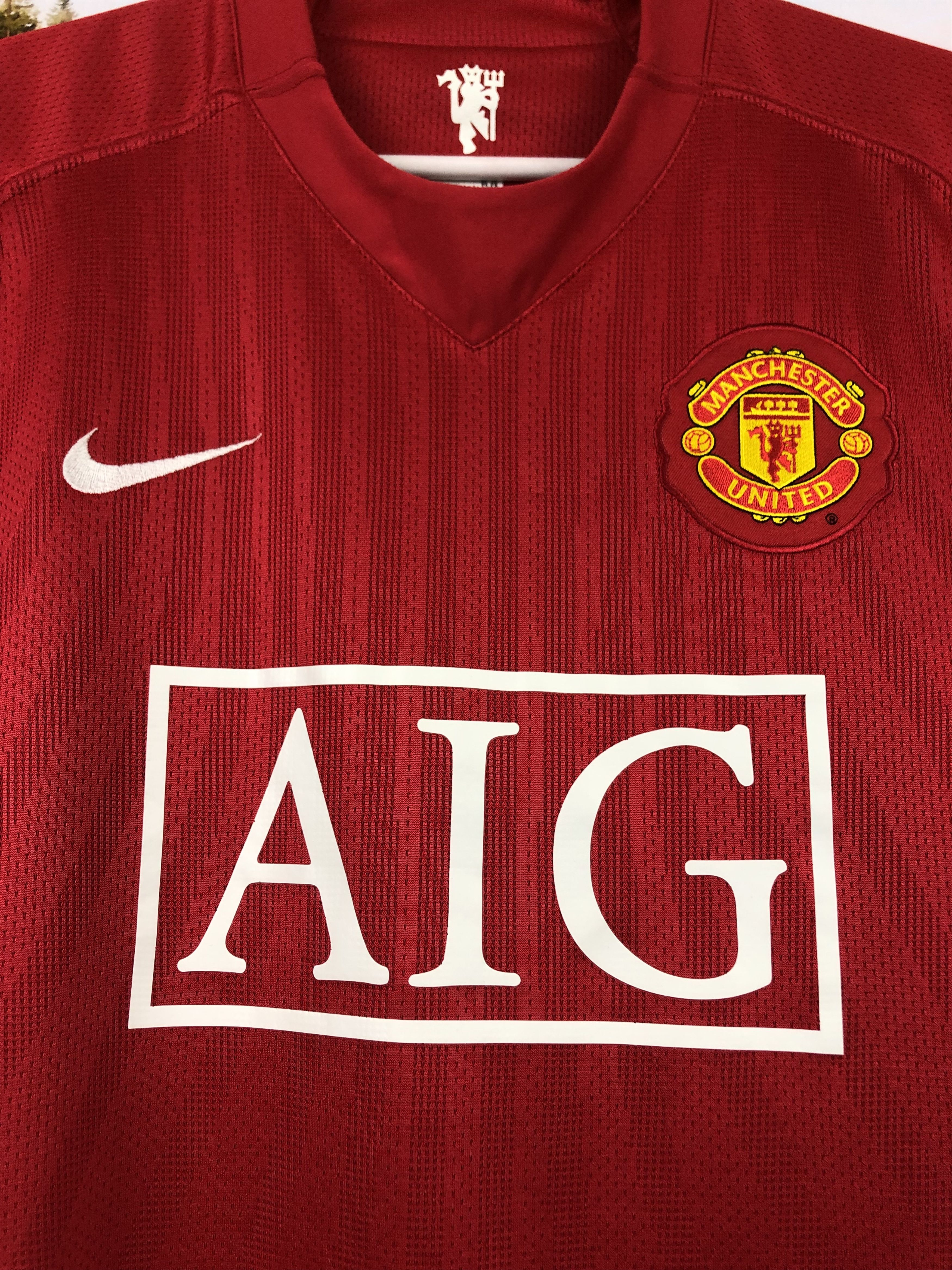 Nike Manchester United football shirt 2007 Soccer Jersey Trikot Size US M / EU 48-50 / 2 - 3 Thumbnail