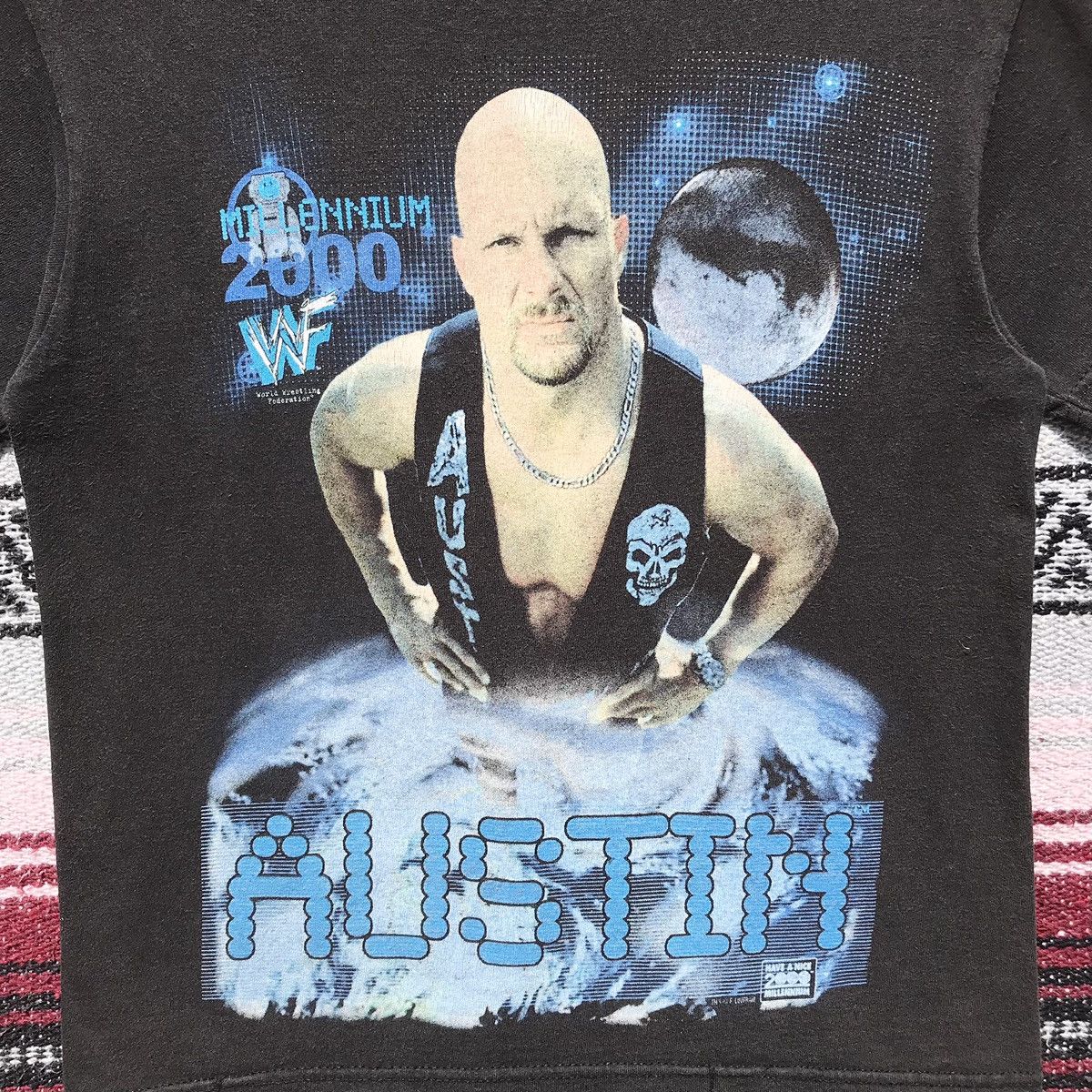 Vintage × WWE × WWF 💥Distressed💥Vintage Stone Cold Steve Austin WWF 2000 Tee Size US S / EU 44-46 / 1 - 11 Thumbnail